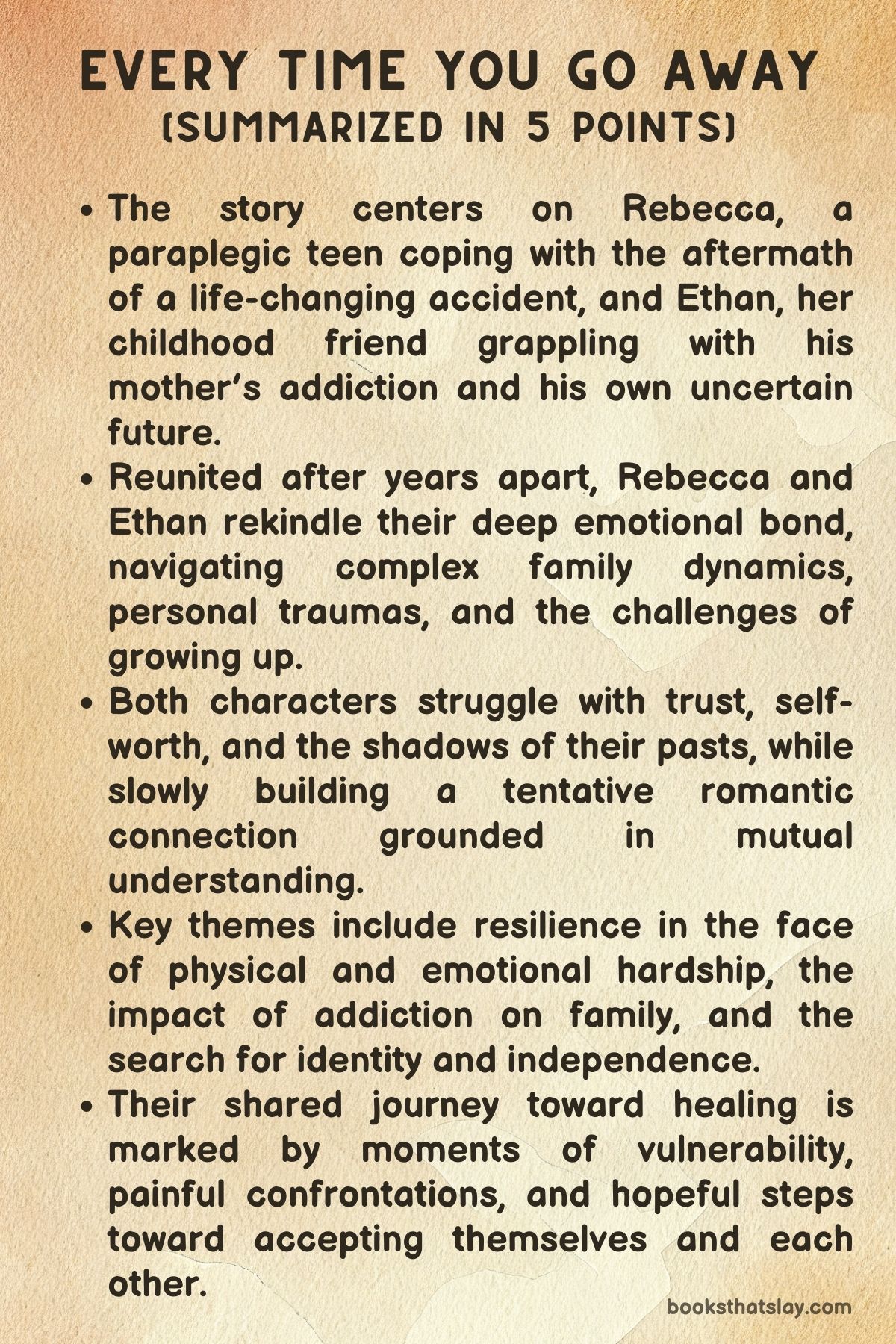 Every Time You Go Away by Abigail Johnson Summary