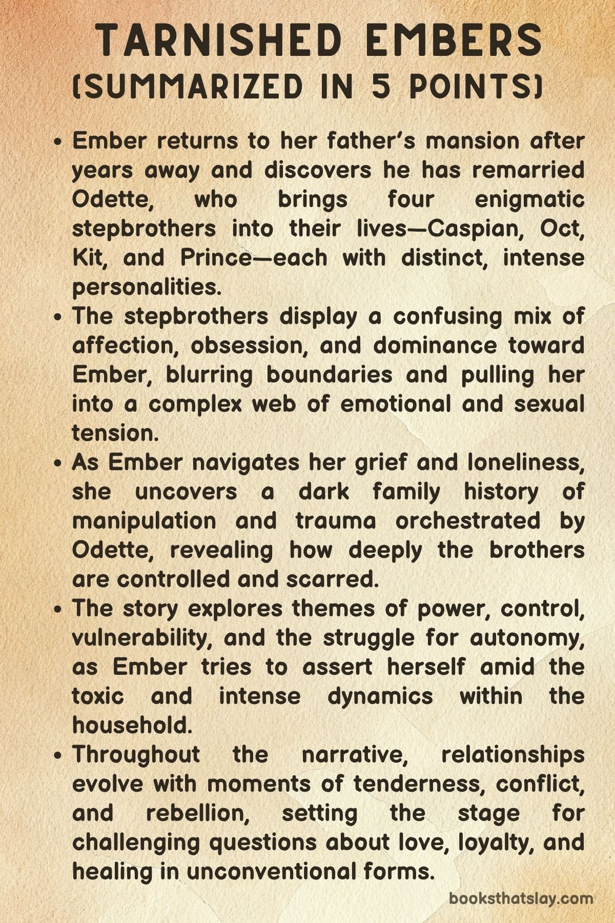 Tarnished Embers by Rosa Lee Summary