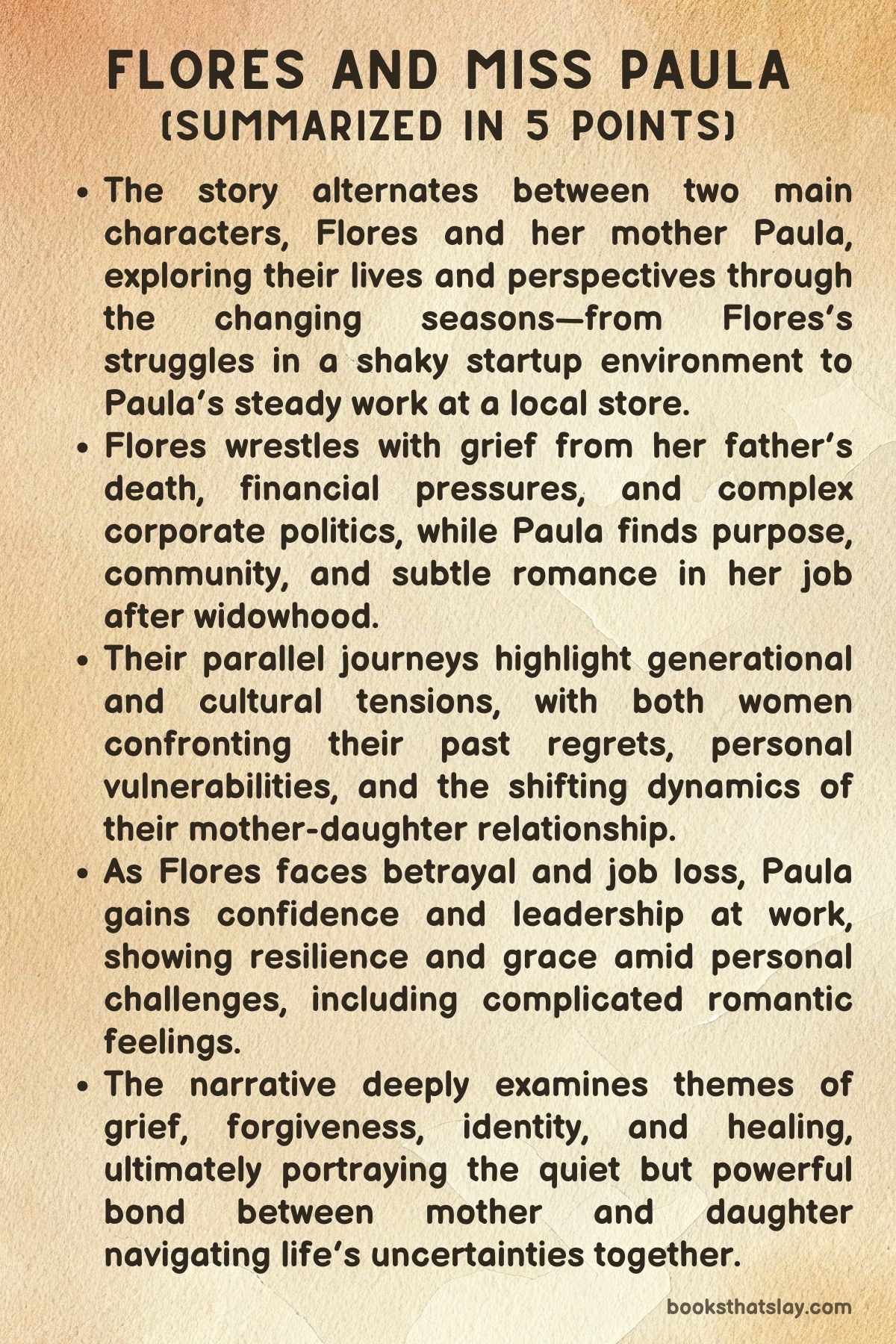 Flores and Miss Paula by Melissa Rivero Summary
