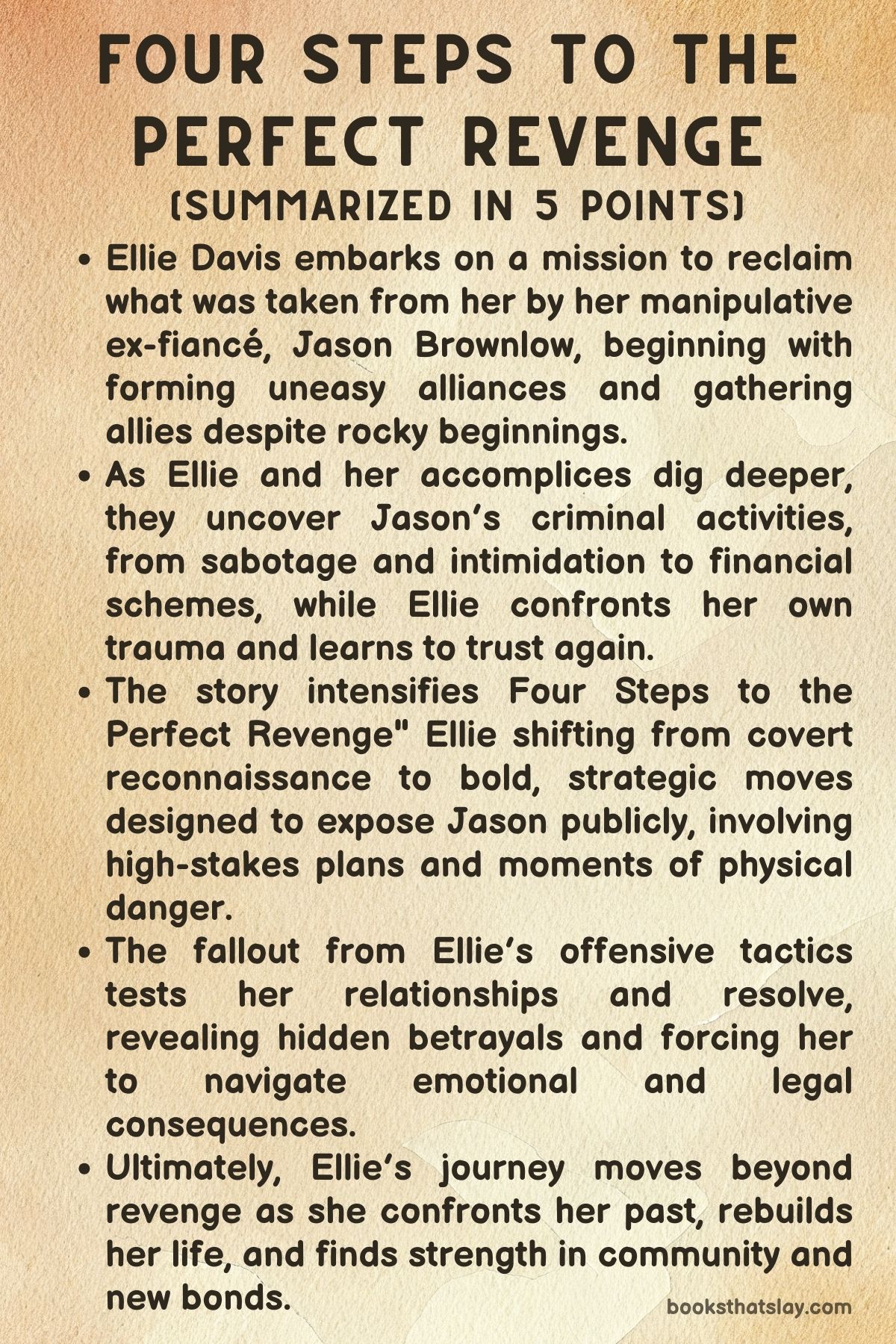 Four Steps to the Perfect Revenge by Lilian Monroe Summary