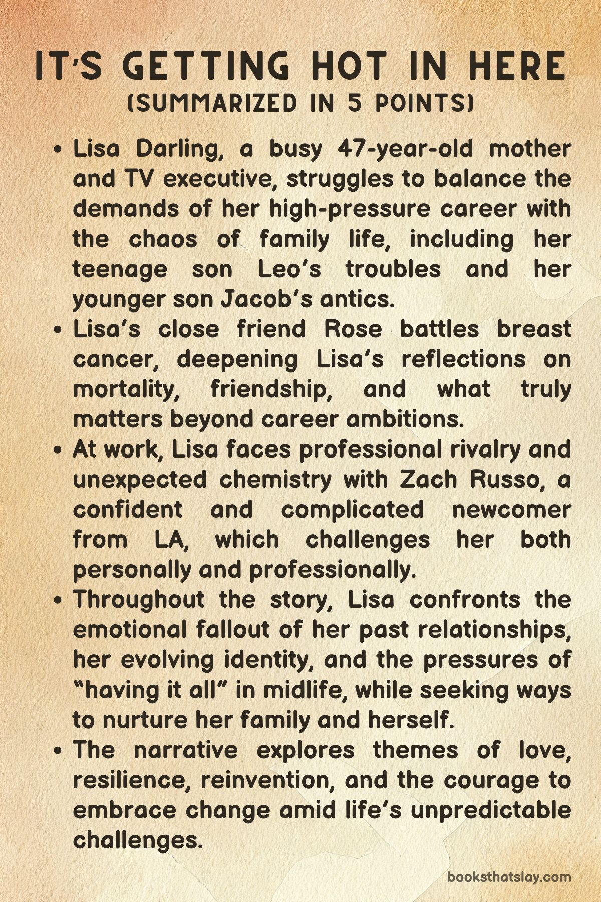 It’s Getting Hot in Here by Jane Costello Summary