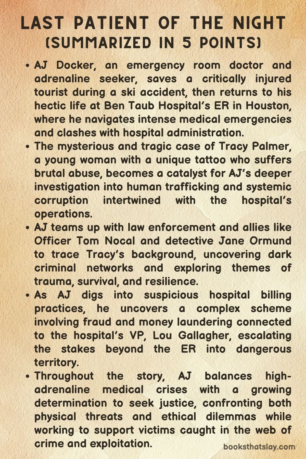 Last Patient of the Night by Gary Gerlacher Summary