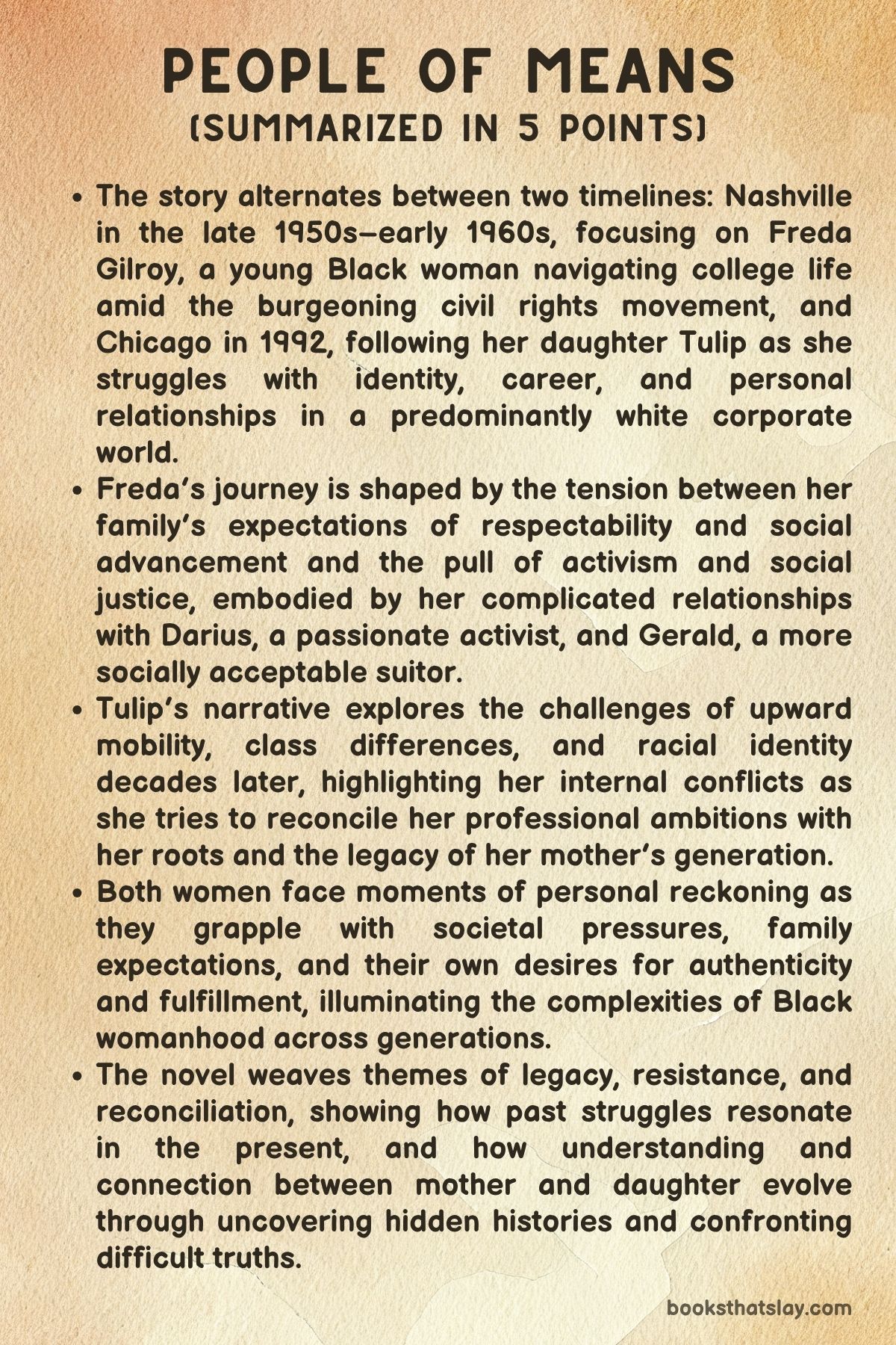 People of Means by Nancy Johnson Summary