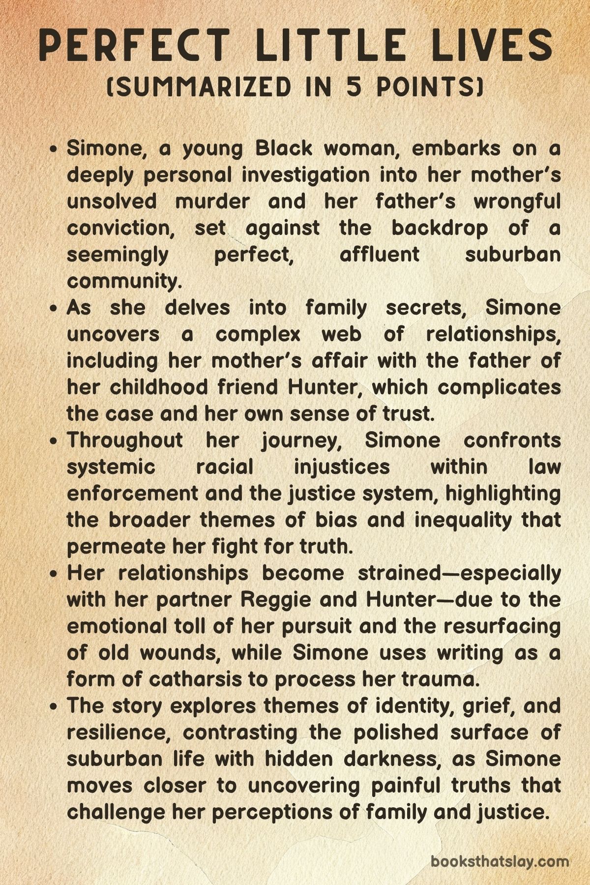 Perfect Little Lives by Amber and Danielle Brown Summary