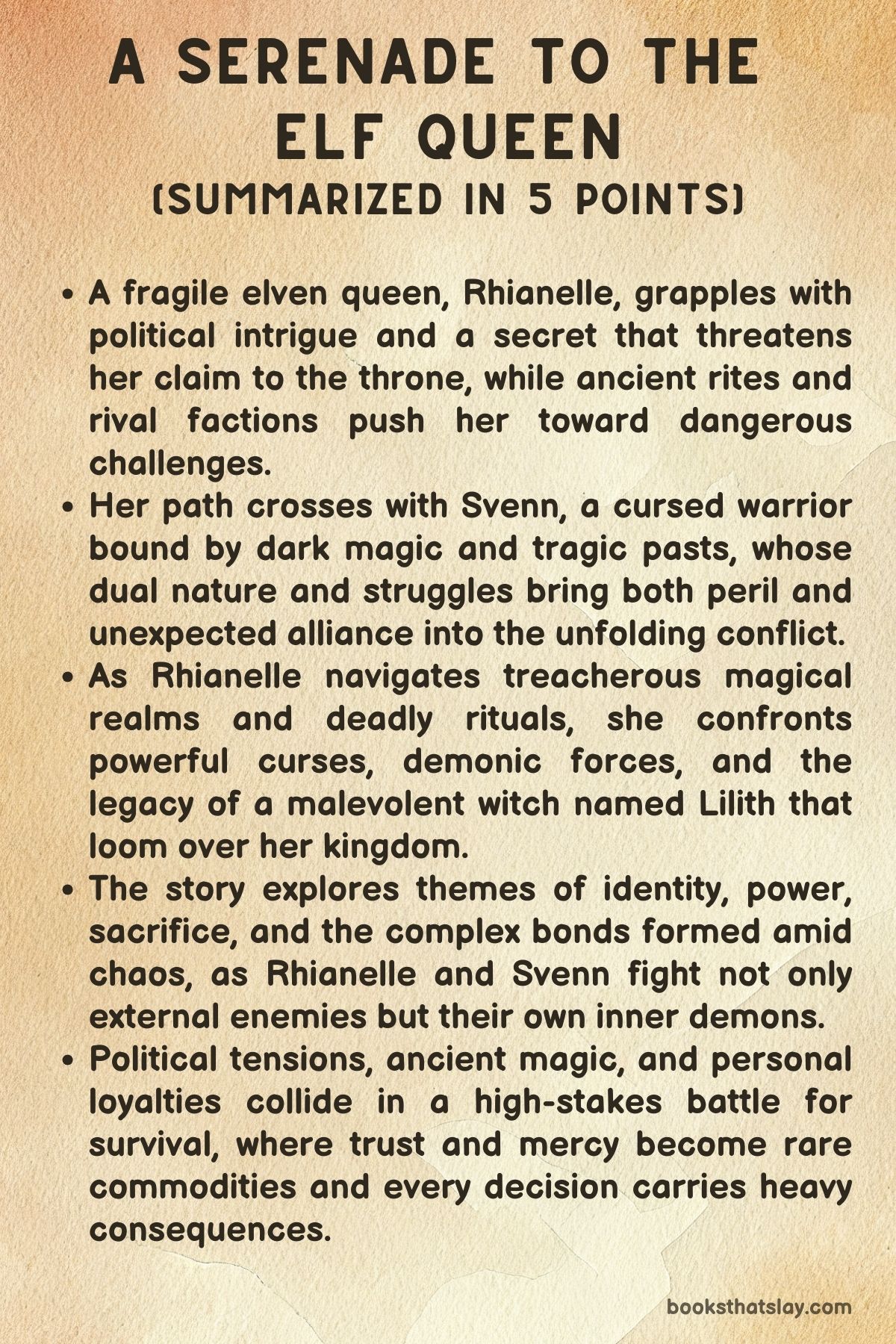 A Serenade to the Elf Queen by Niro J. Hayle Summary