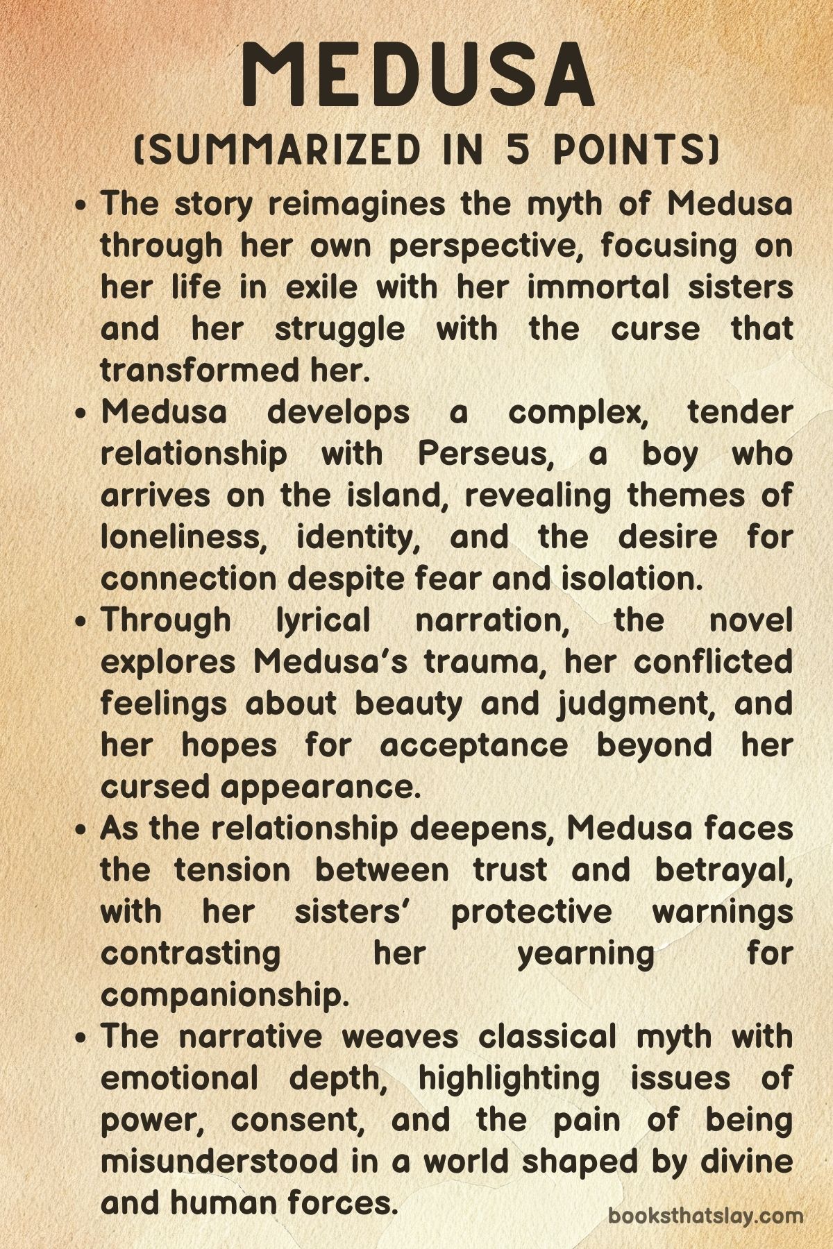 Medusa by Jessie Burton Summary, Characters and Themes