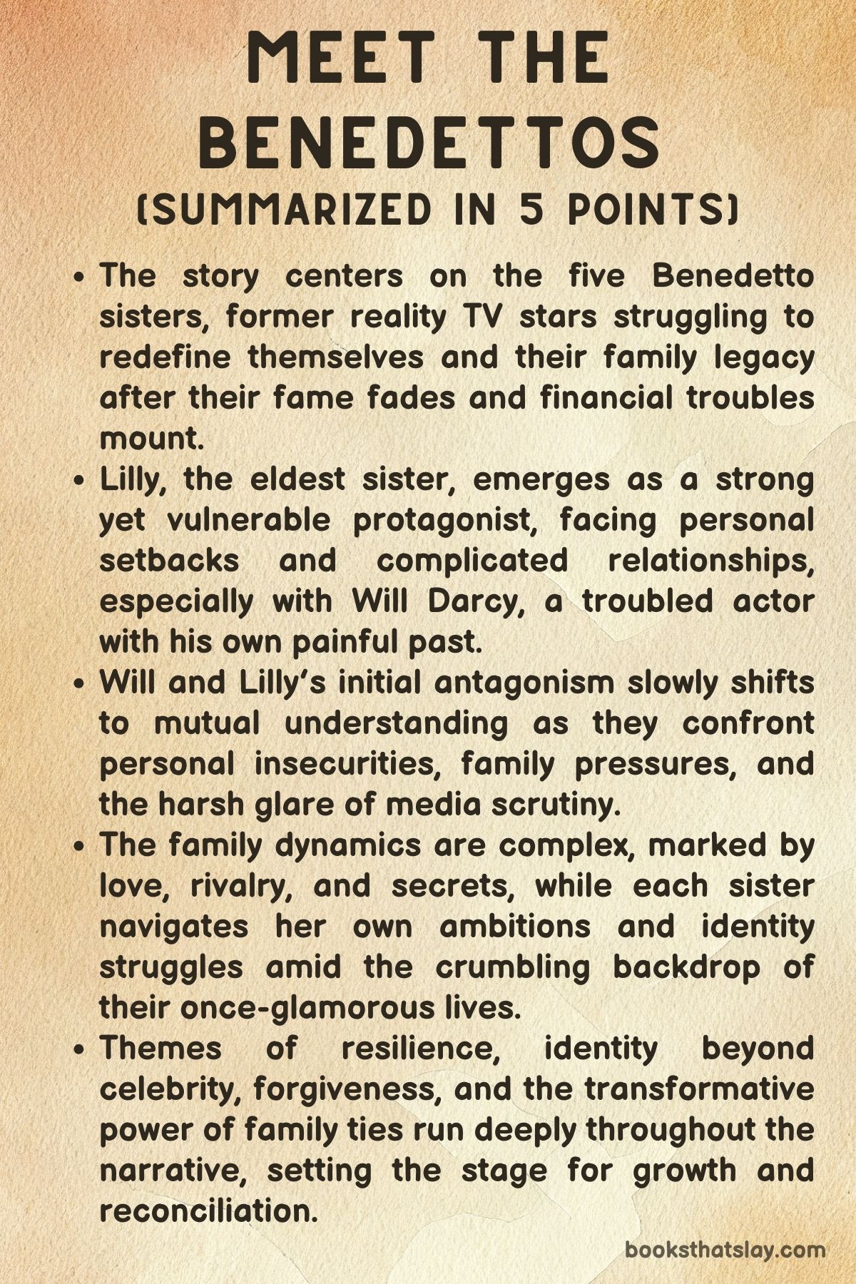 Meet the Benedettos Summary, Characters and Themes