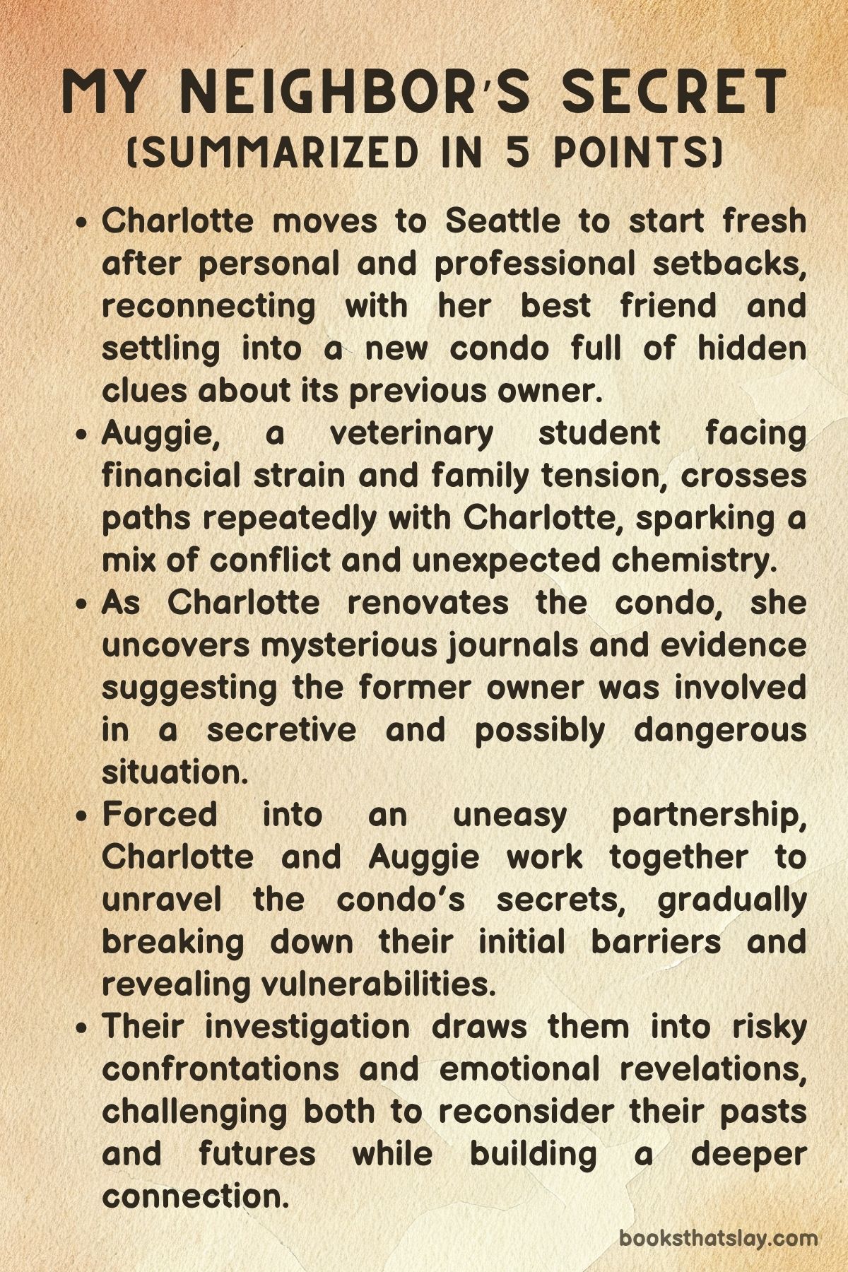 My Neighbor’s Secret by Lauren Rowe Summary