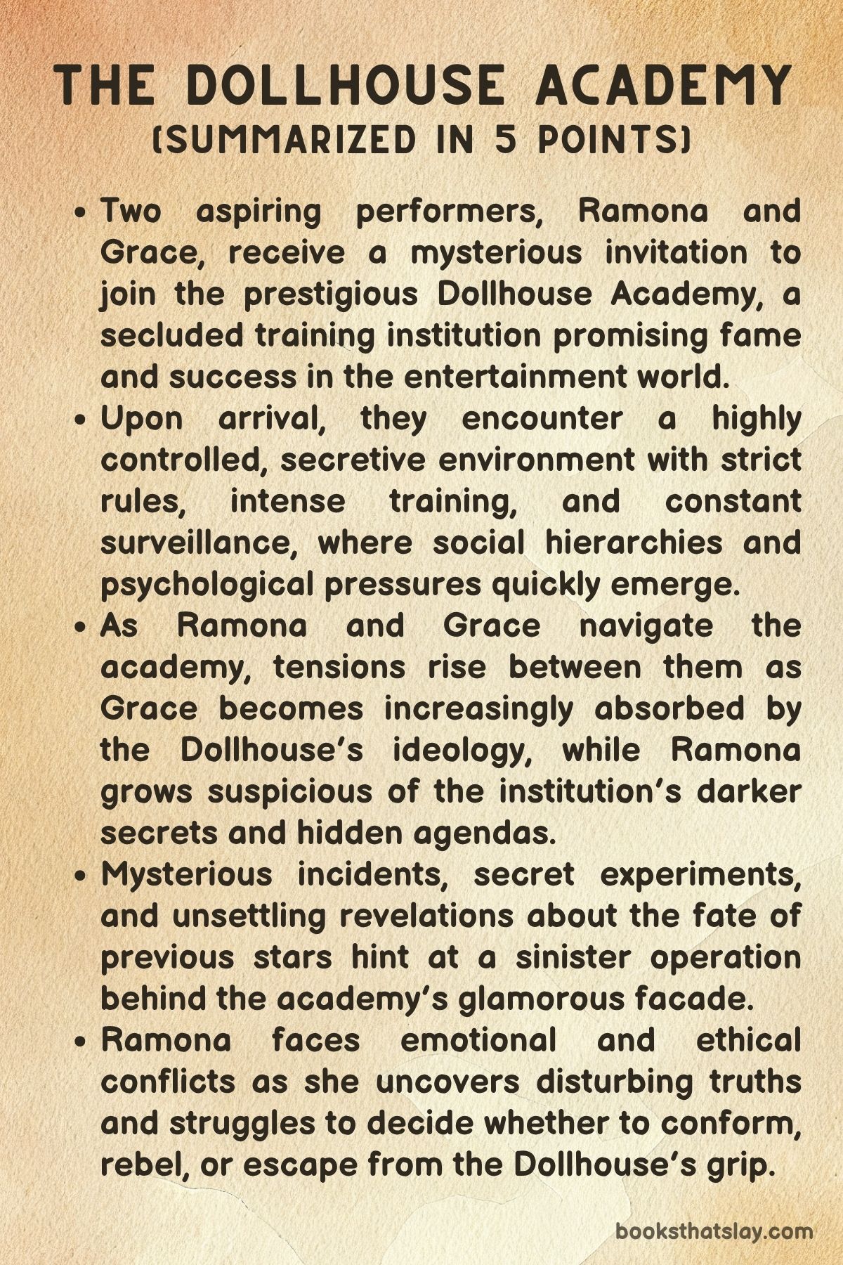 The Dollhouse Academy by Margarita Montimore Summary