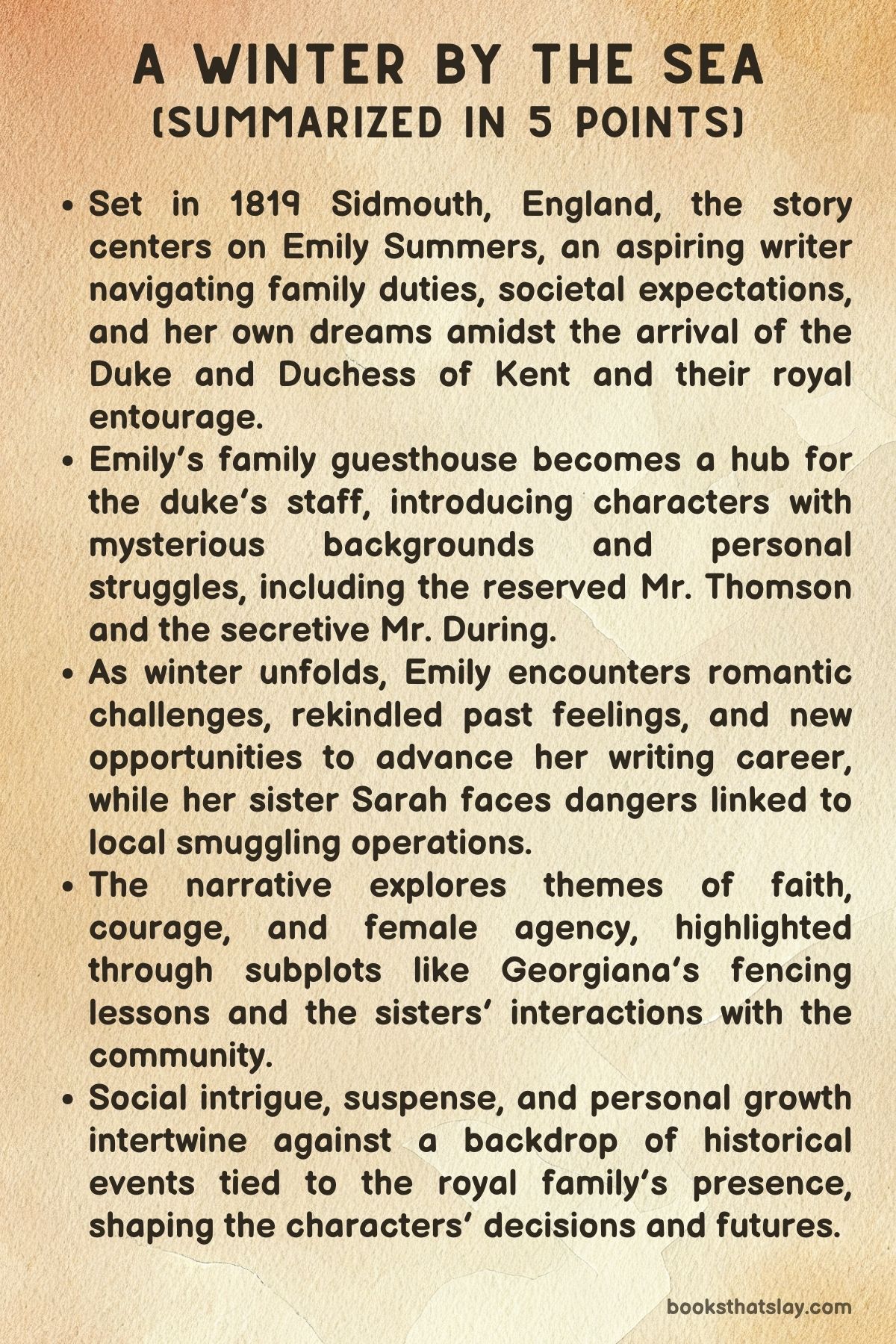 A Winter by the Sea by Julie Klassen Summary