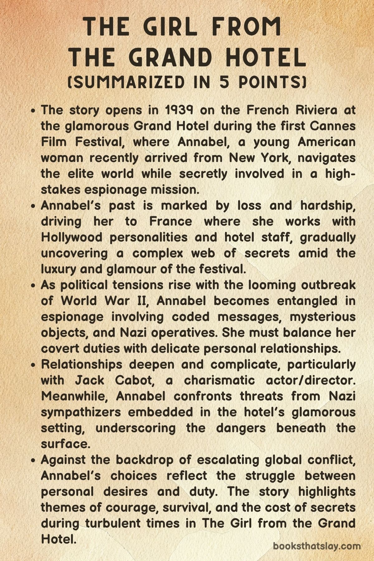 The Girl from the Grand Hotel book Summary