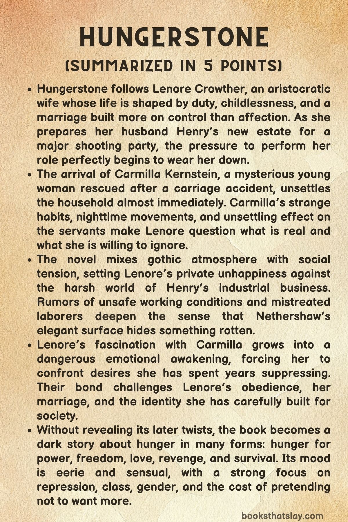 Hungerstone by Kat Dunn Summary