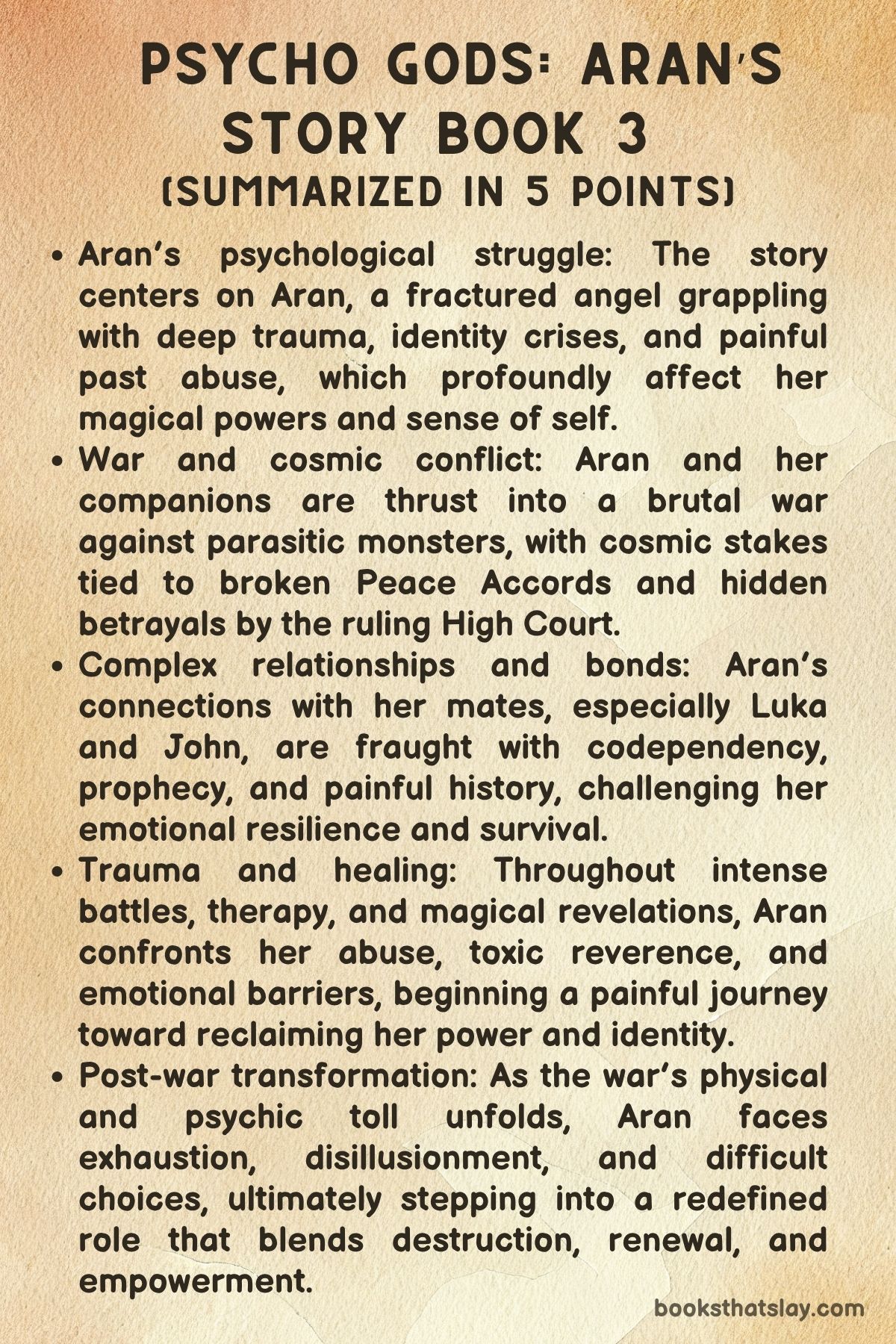 Psycho Gods: Aran’s Story Summary