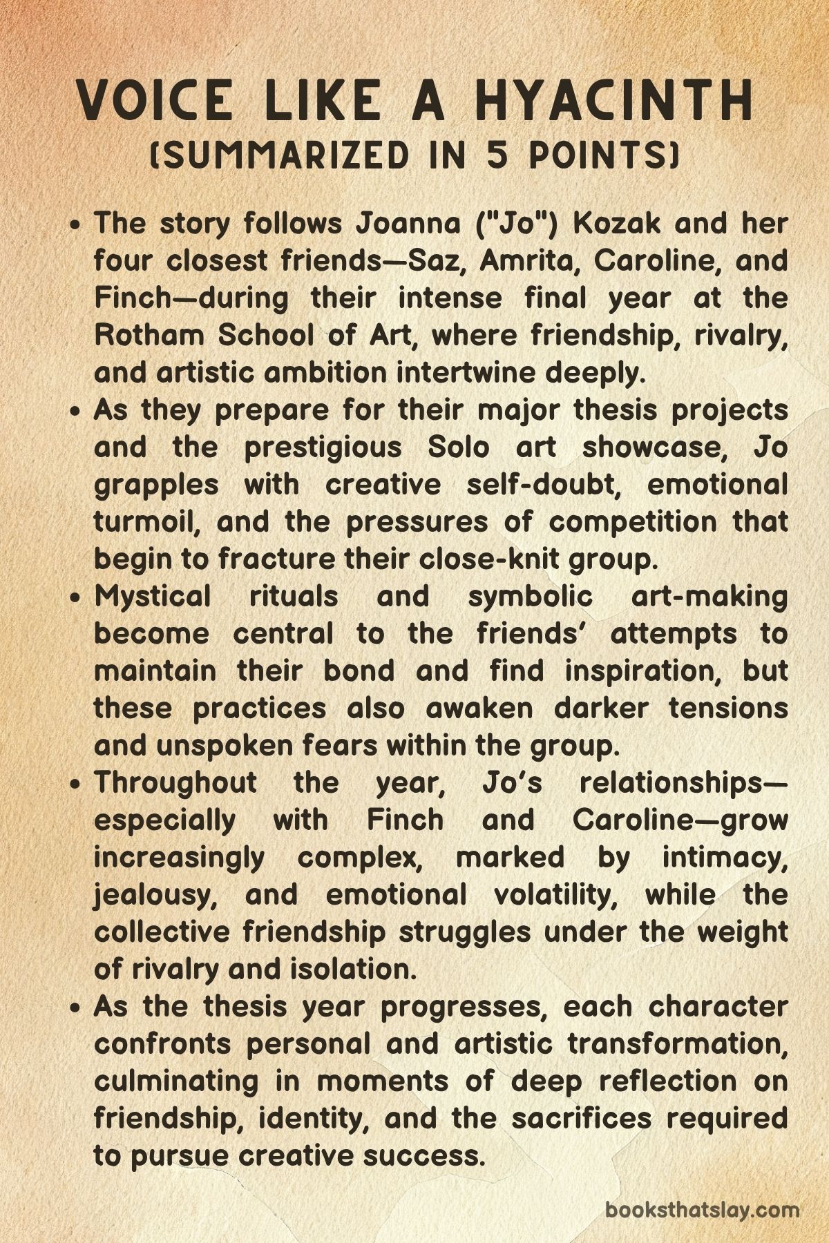 Voice Like a Hyacinth by Mallory Pearson Summary