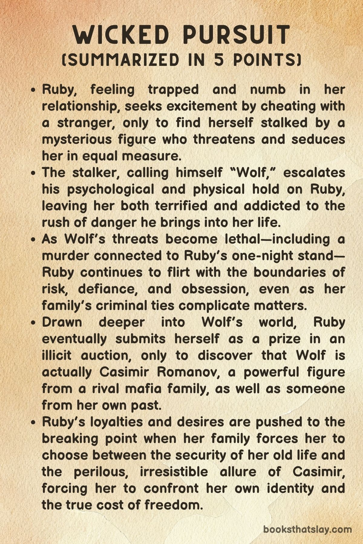 Wicked Pursuit by Katee Robert Summary