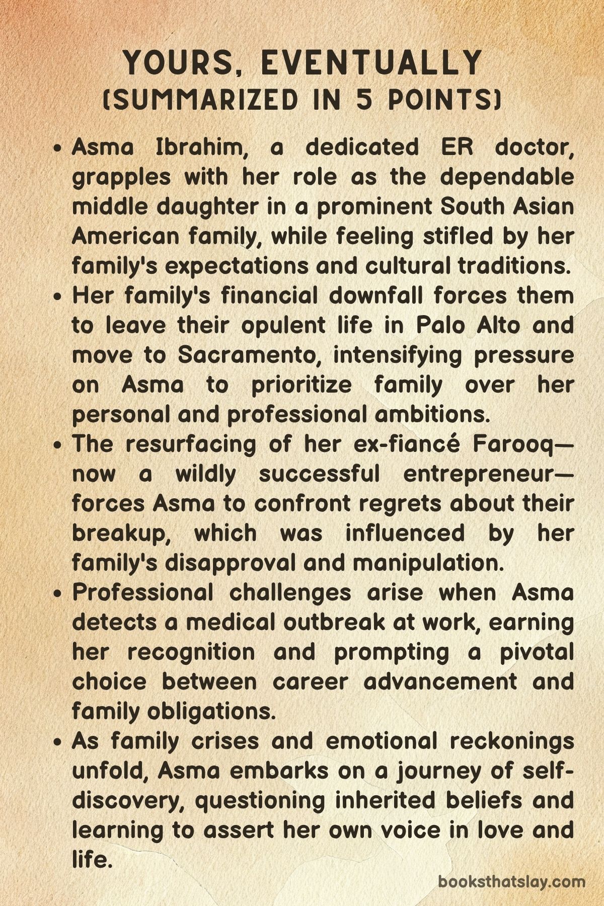 Yours, Eventually by Nura Maznavi Summary