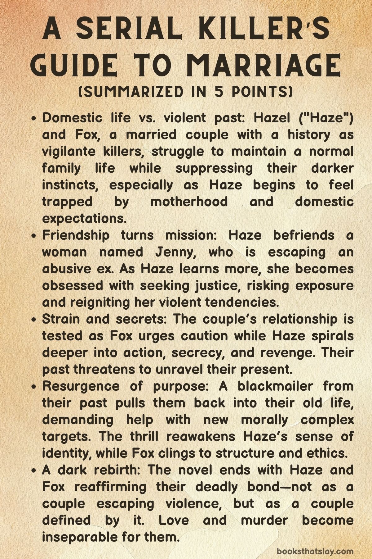 A Serial Killer’s Guide to Marriage Summary