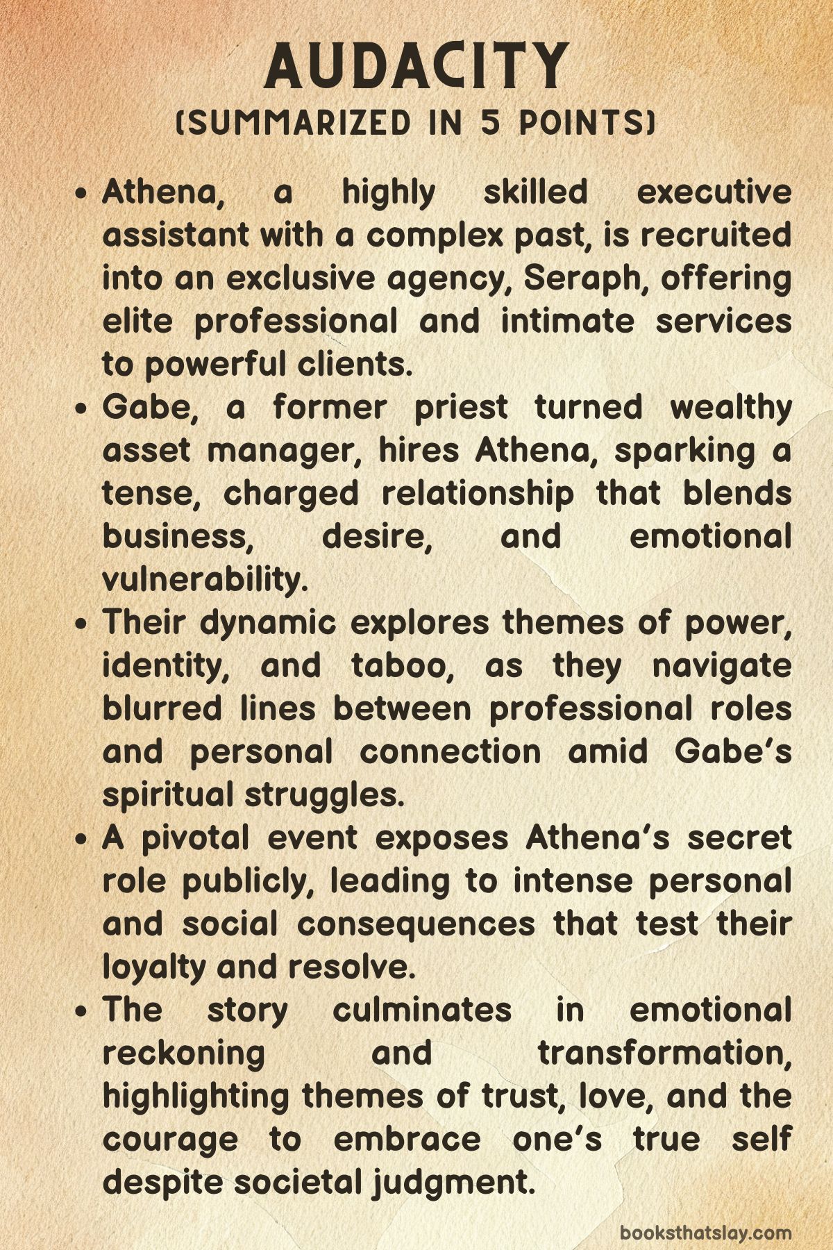 Audacity by Elodie Hart Summary
