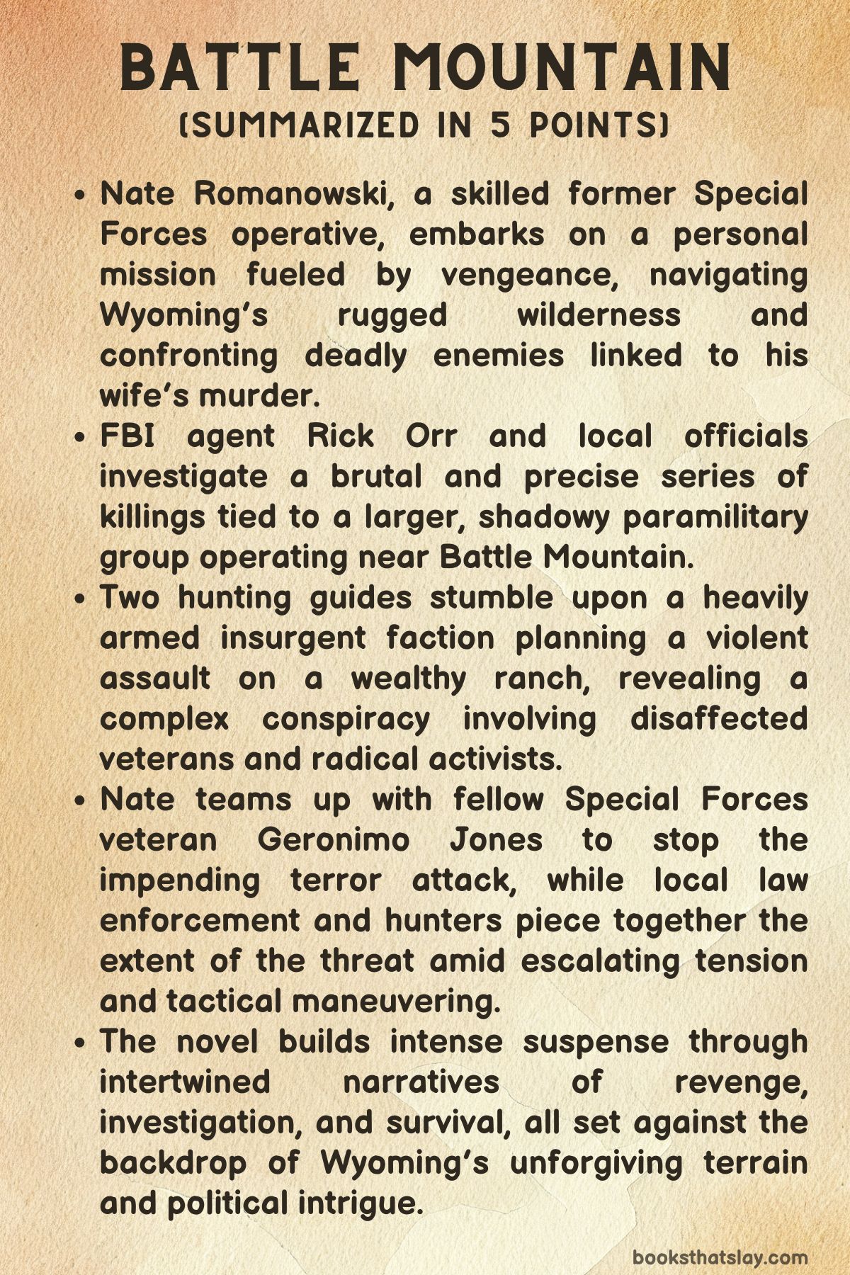 Battle Mountain by C.J. Box Summary