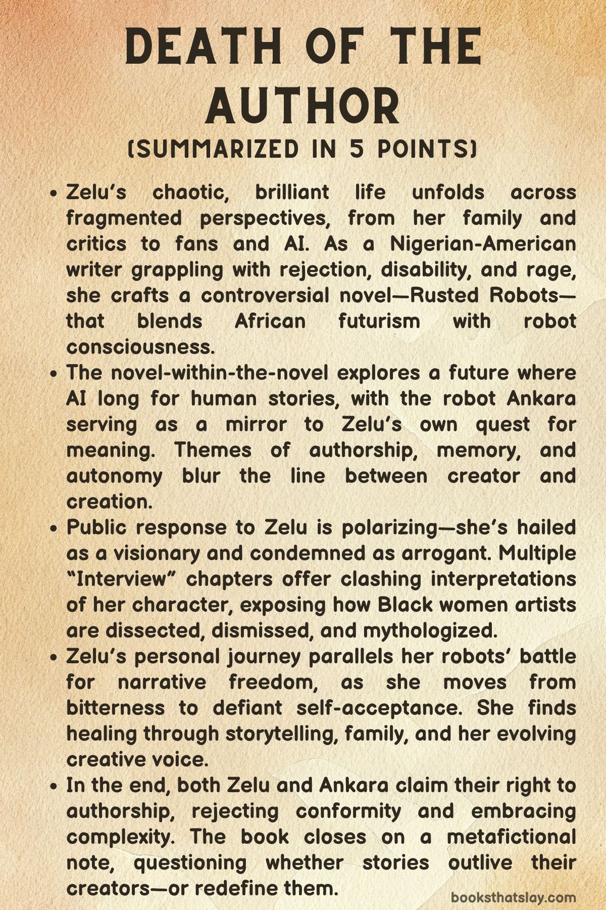 Death of the Author Summary