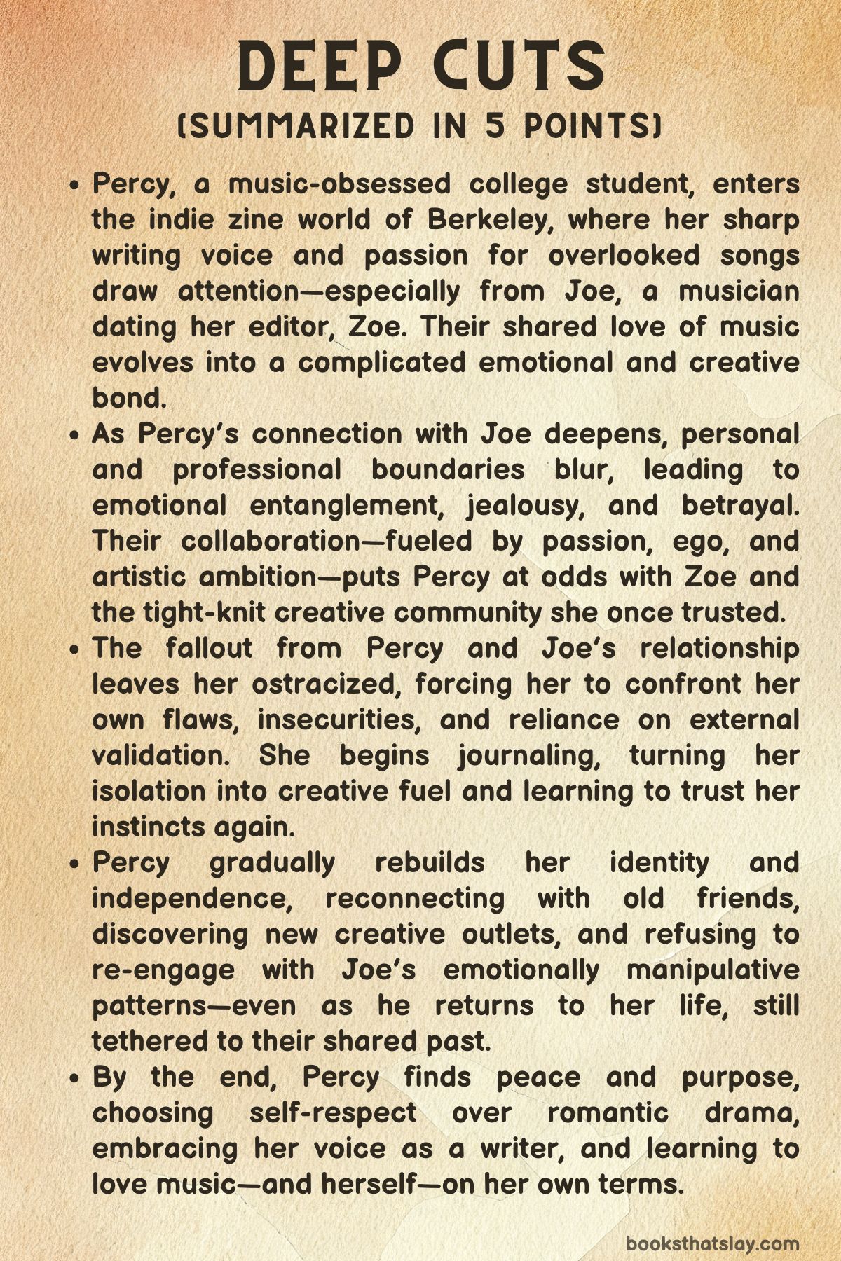 Deep Cuts by Holly Brickley Summary