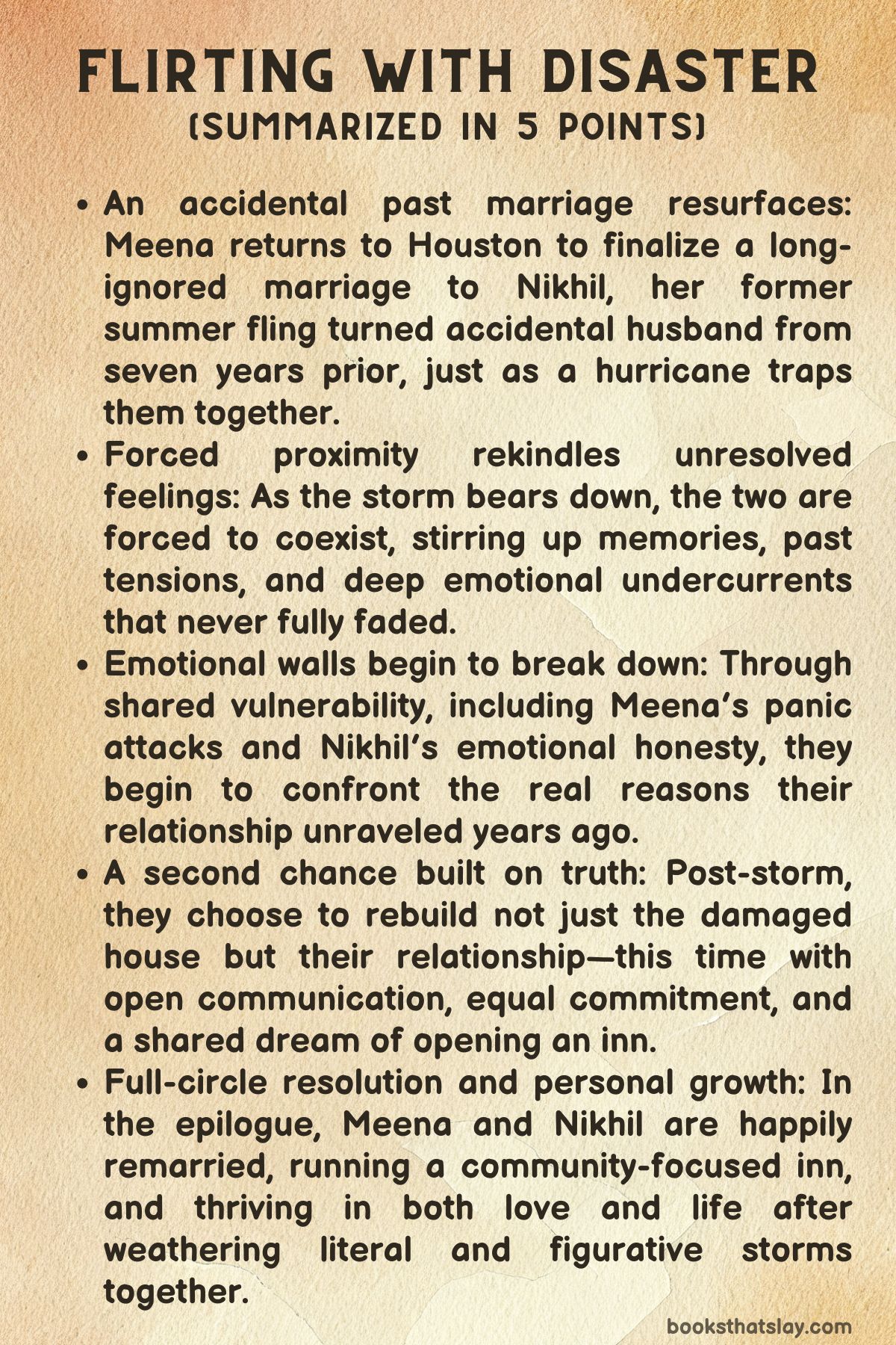 Flirting With Disaster Summary