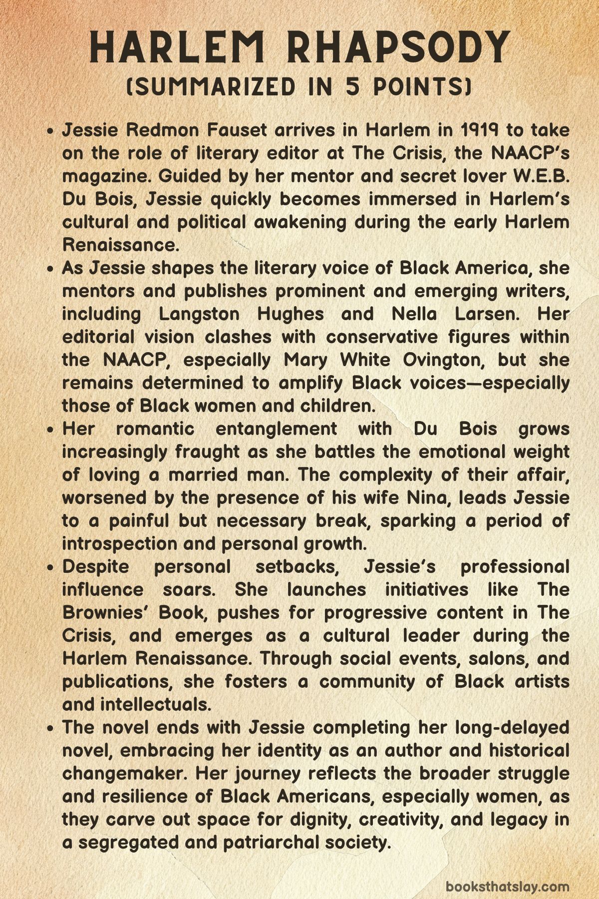 Harlem Rhapsody Summary