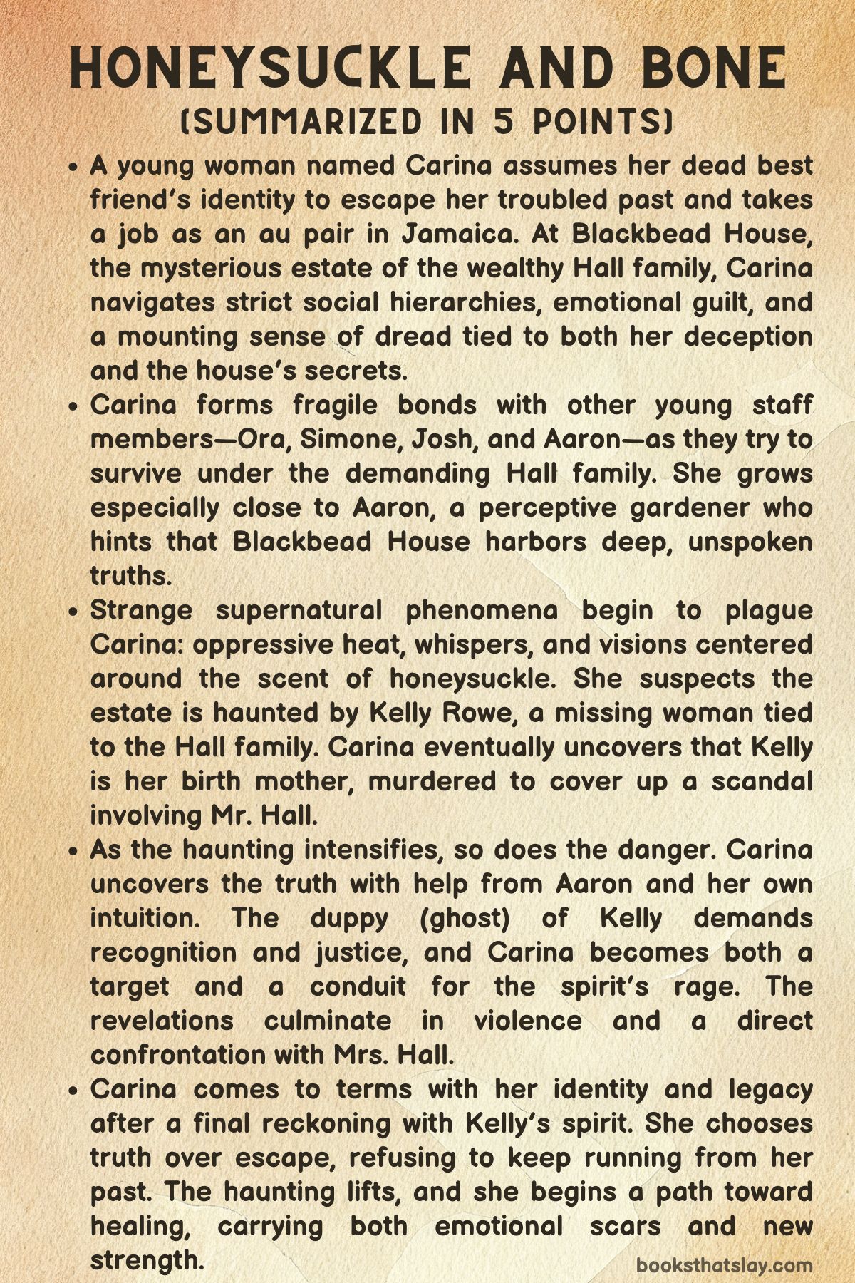 Honeysuckle and Bone by Trisha Tobias Summary