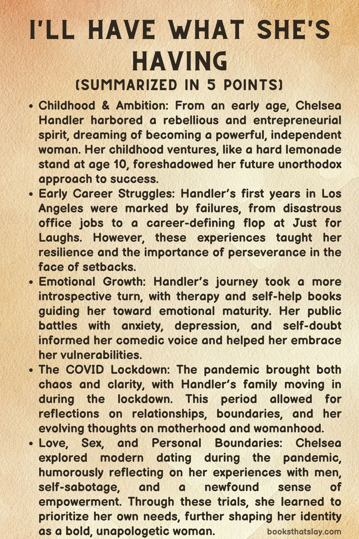 I'll Have What She's Having by Chelsea Handler Summary