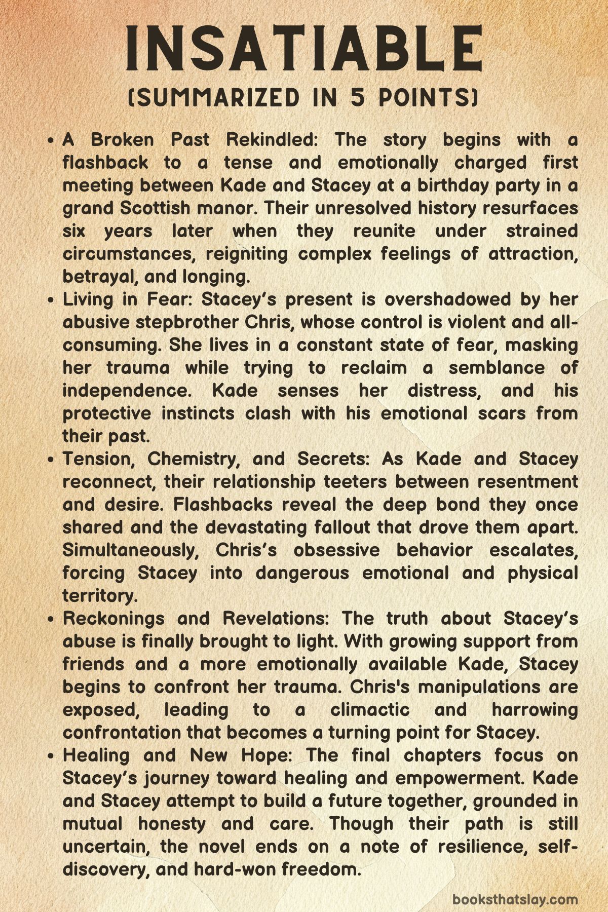 Insatiable by Leigh Rivers Summary, Characters and Themes