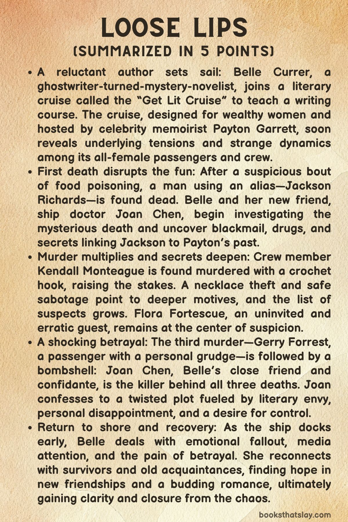 Loose Lips Summary, Characters and Themes | Kemper Donovan