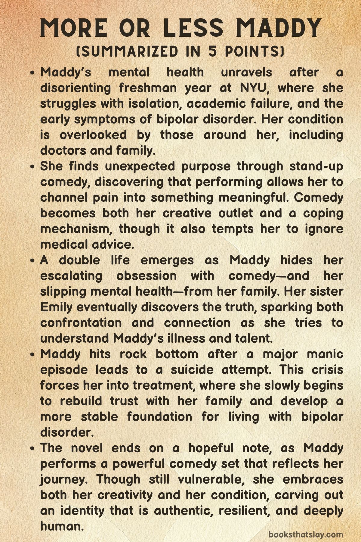 More or Less Maddy Summary