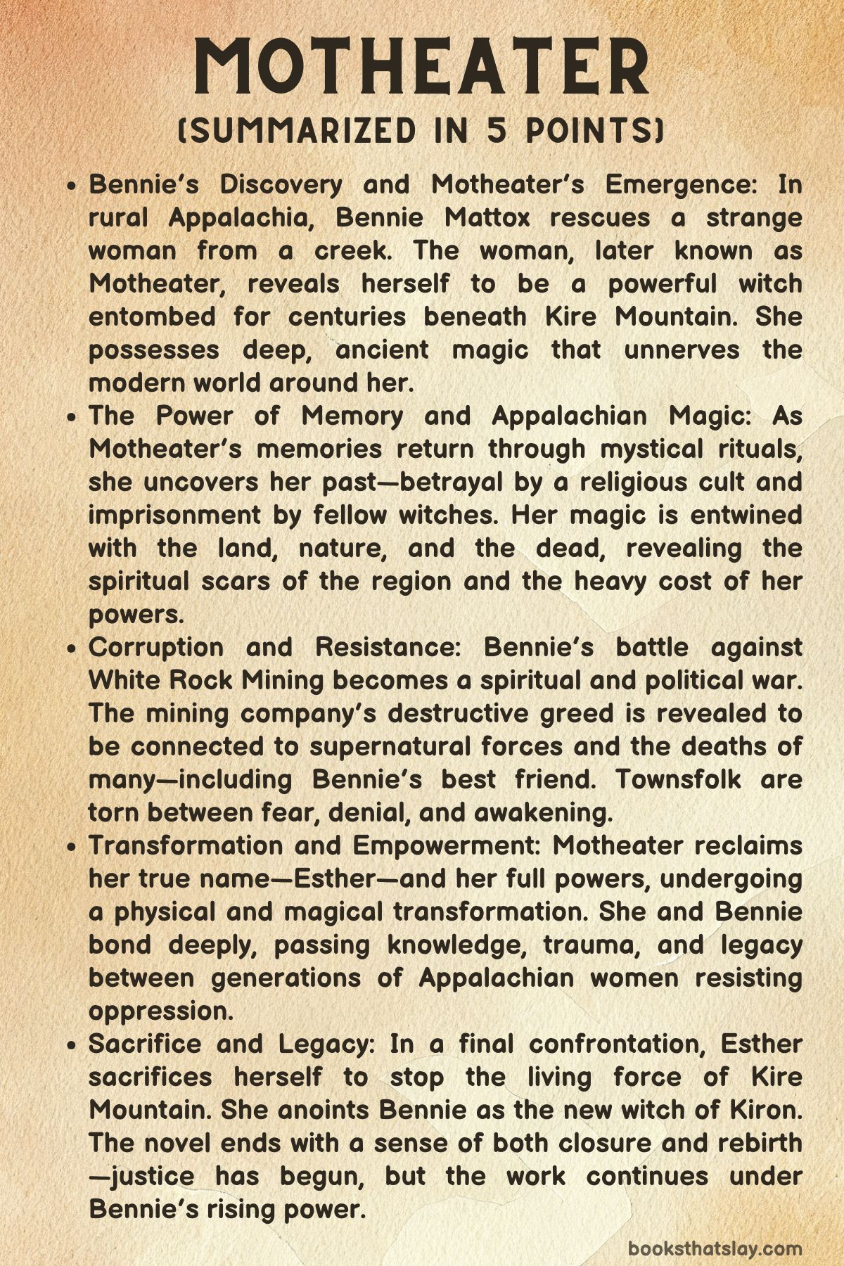 Motheater by Linda H. Codega Summary