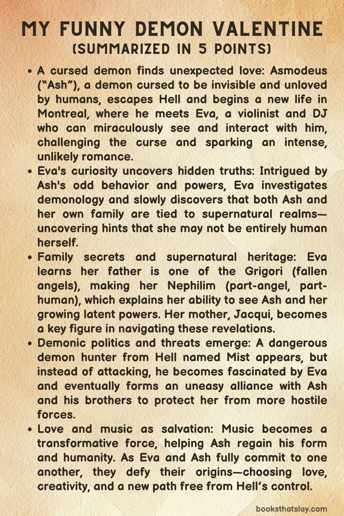 My Funny Demon Valentine Summary