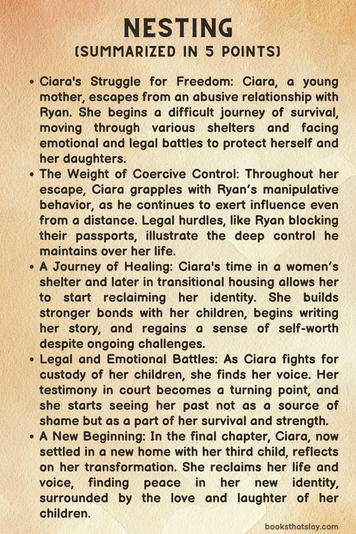 Nesting by Roisín O’Donnell Summary