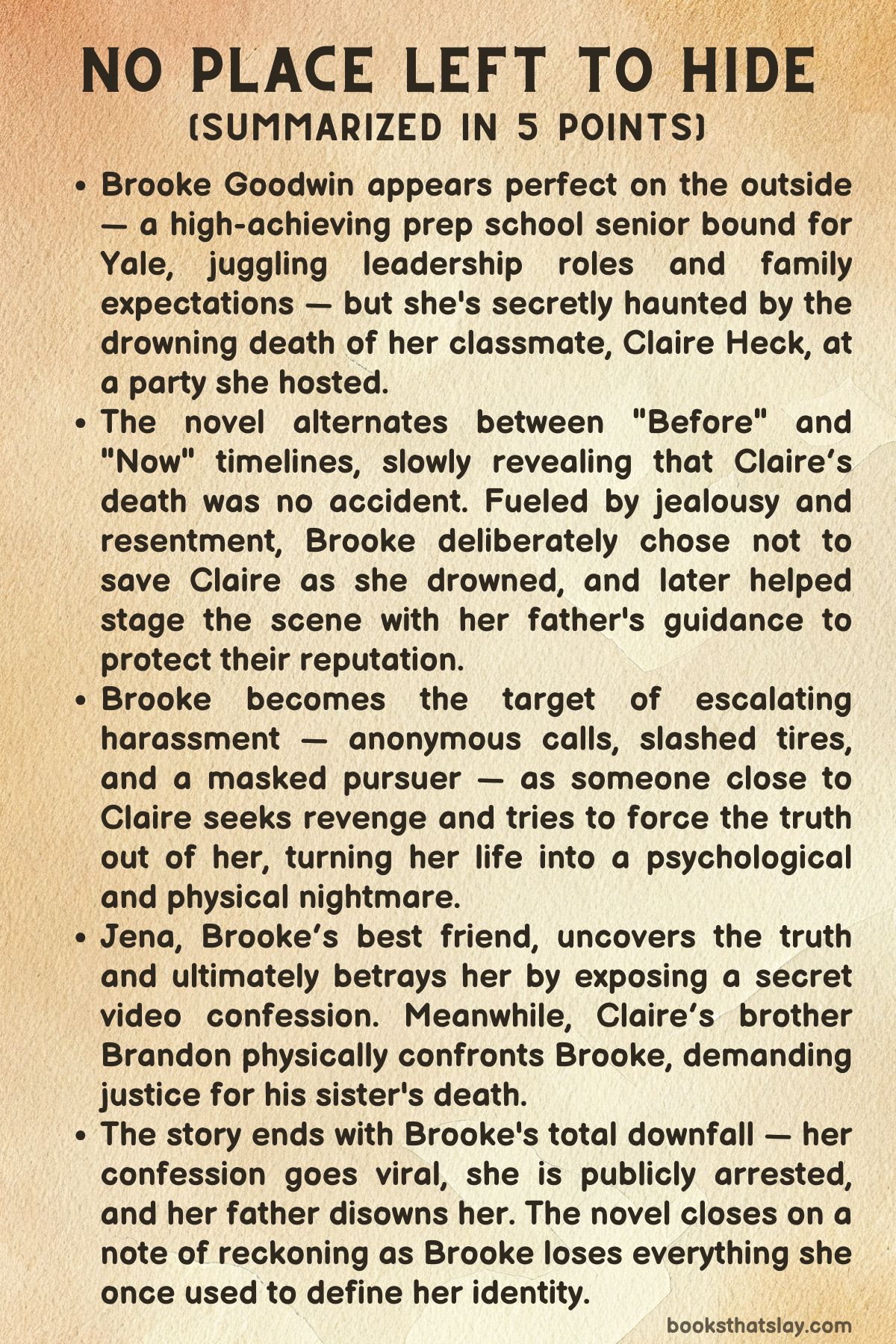 No Place Left to Hide Summary
