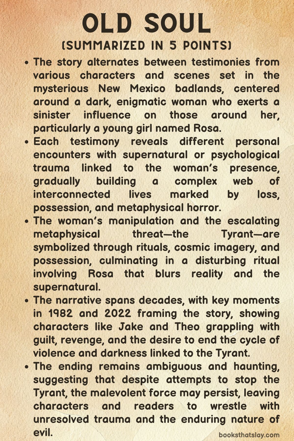 Old Soul by Susan Barker Summary