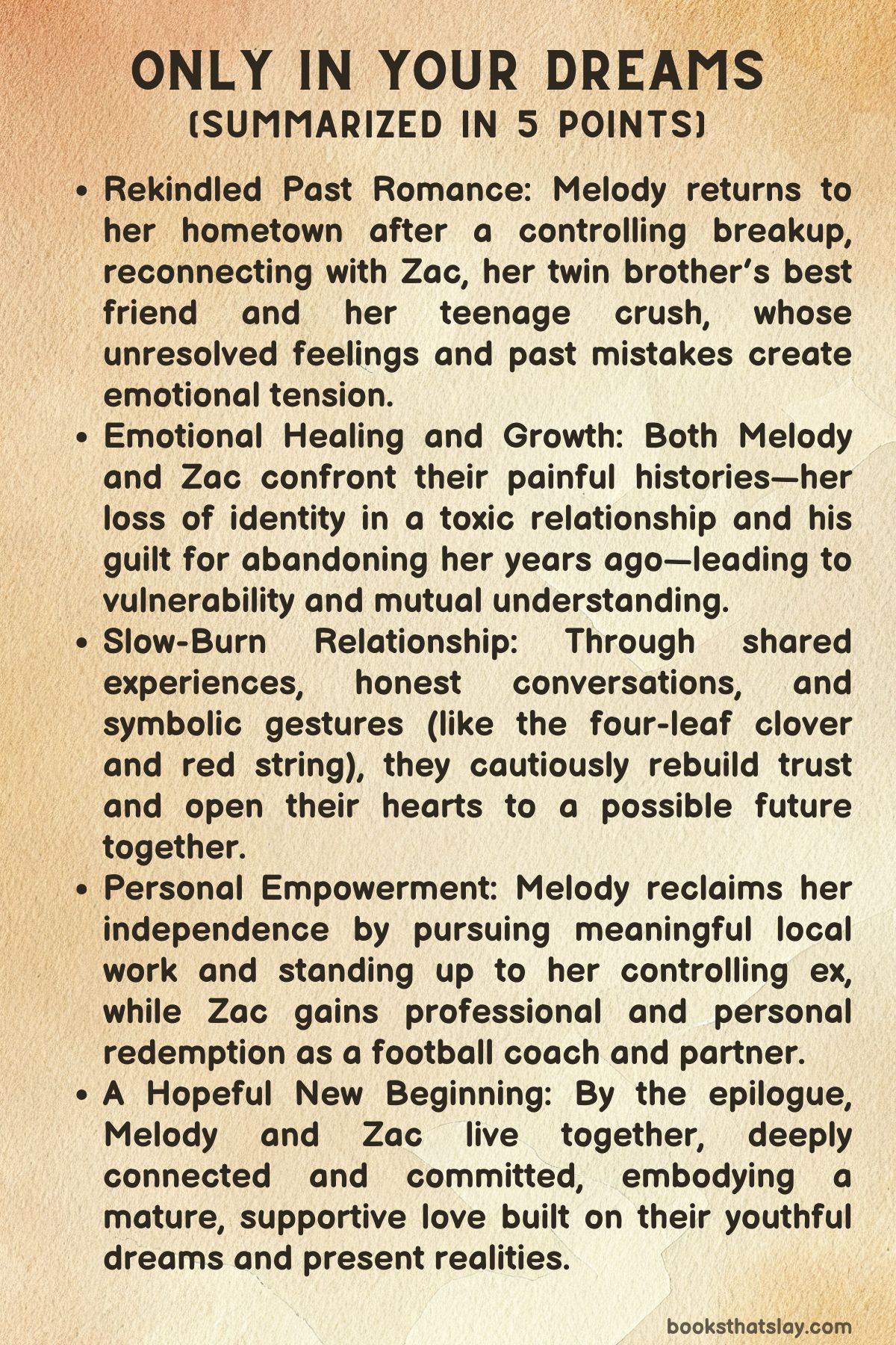 Only in Your Dreams Summary