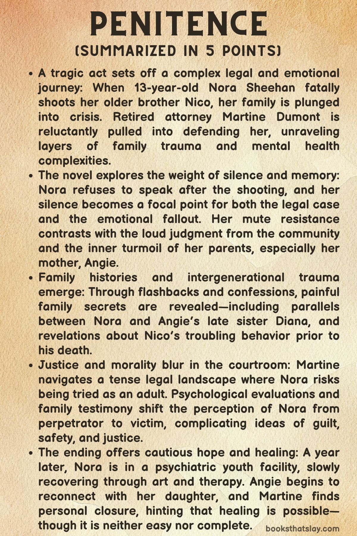 Penitence by Kristin Koval Summary, Characters and Themes