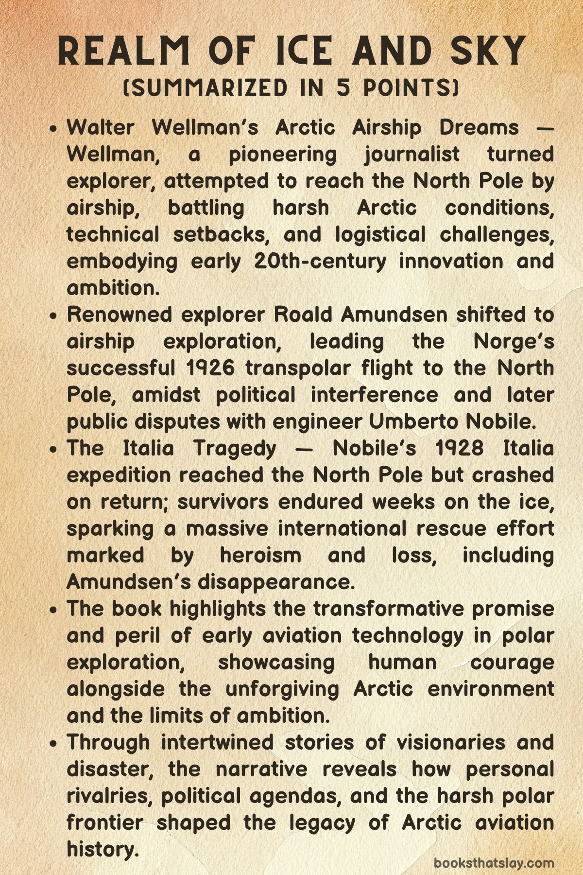 Realm of Ice and Sky by Buddy Levy Summary