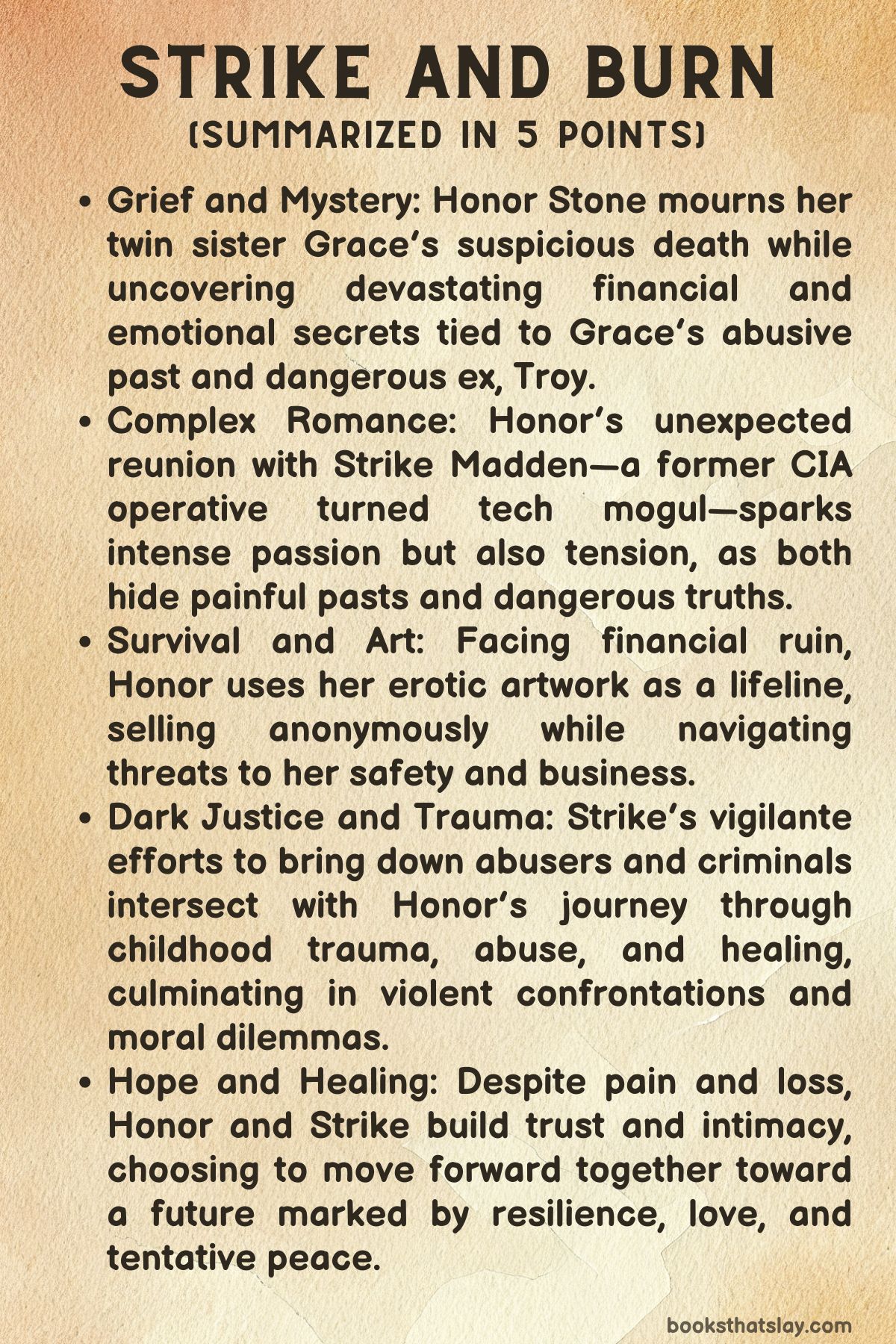 Strike and Burn by Taylor Hutton Summary