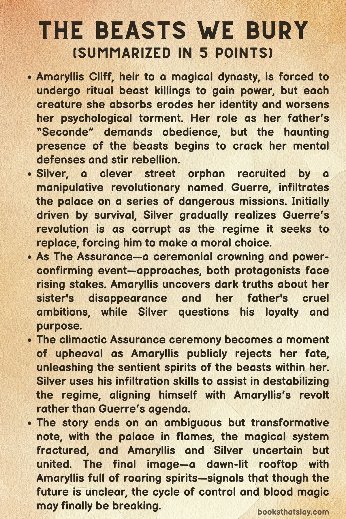 The Beasts We Bury Summary