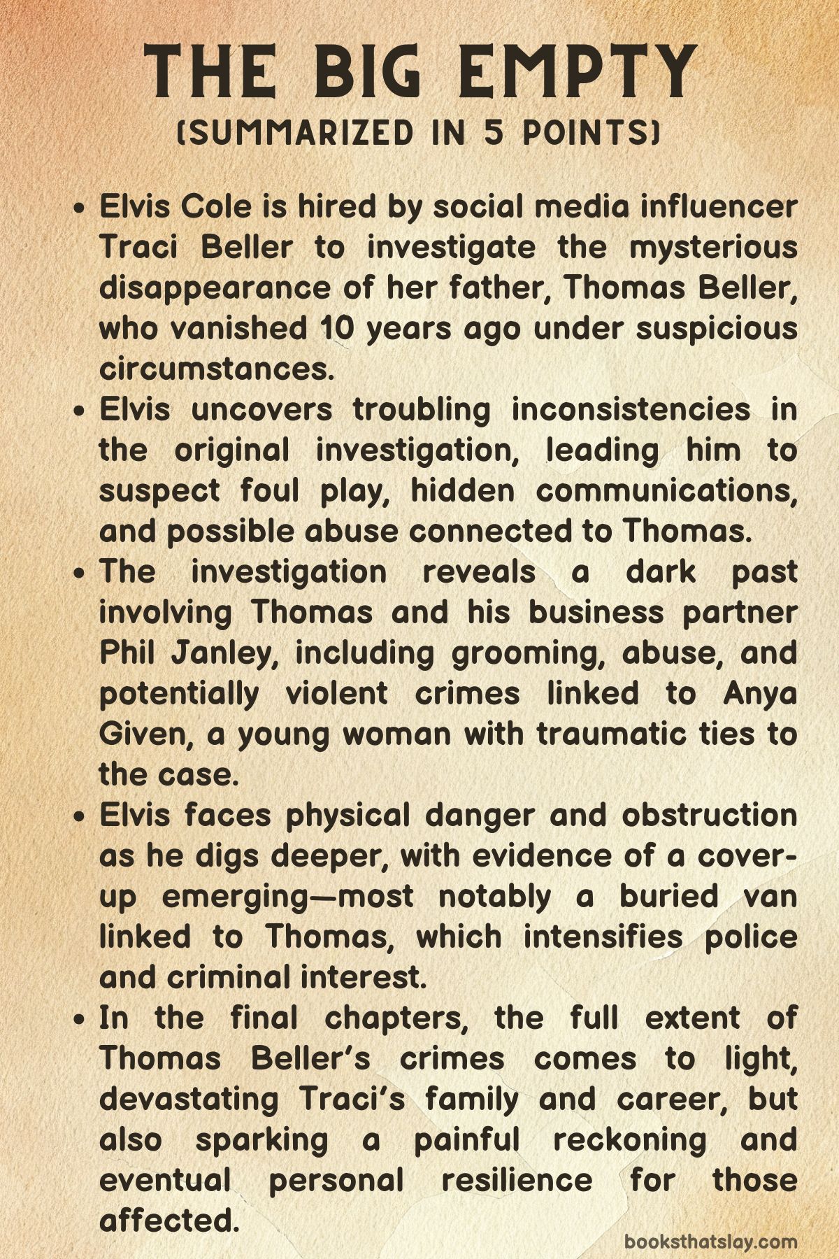 The Big Empty by Robert Crais Summary