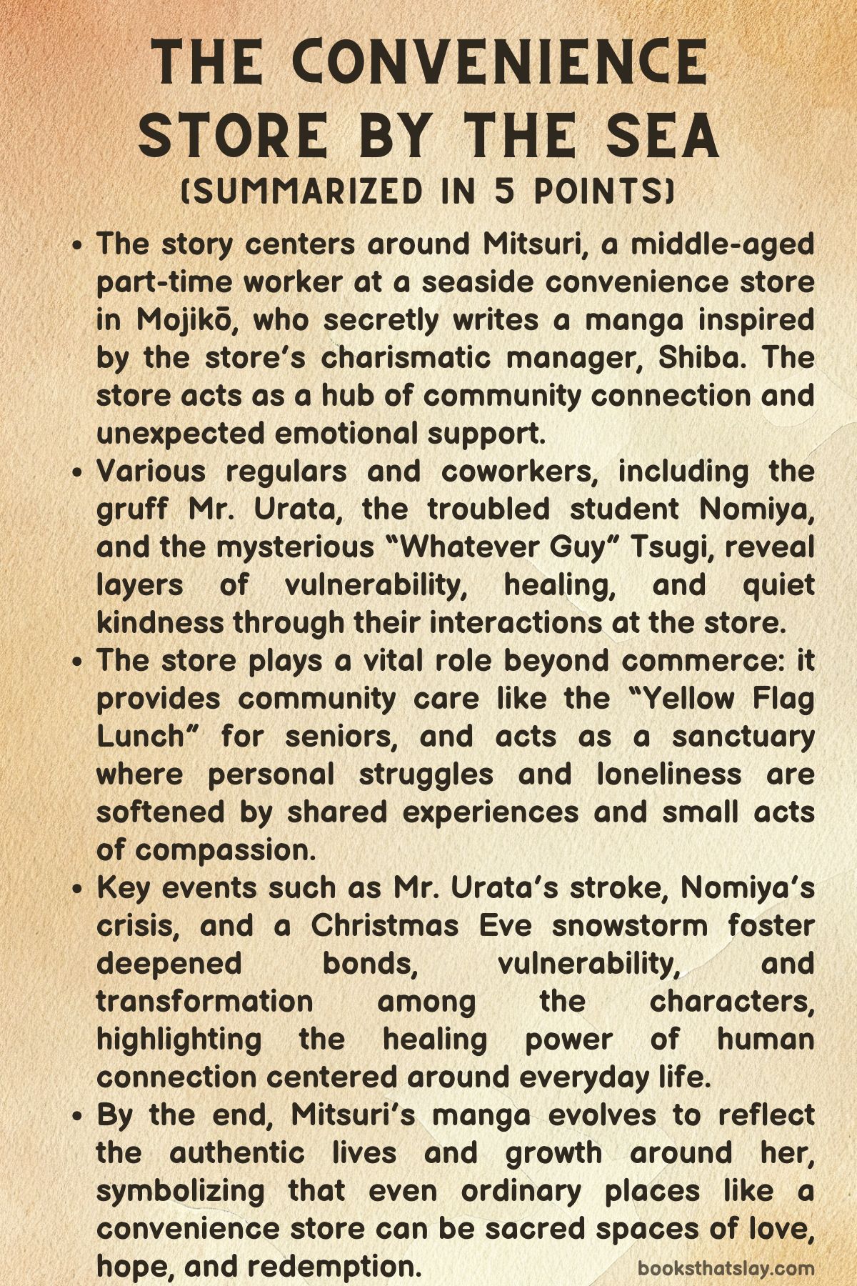 The Convenience Store by the Sea by Sonoko Machida Summary