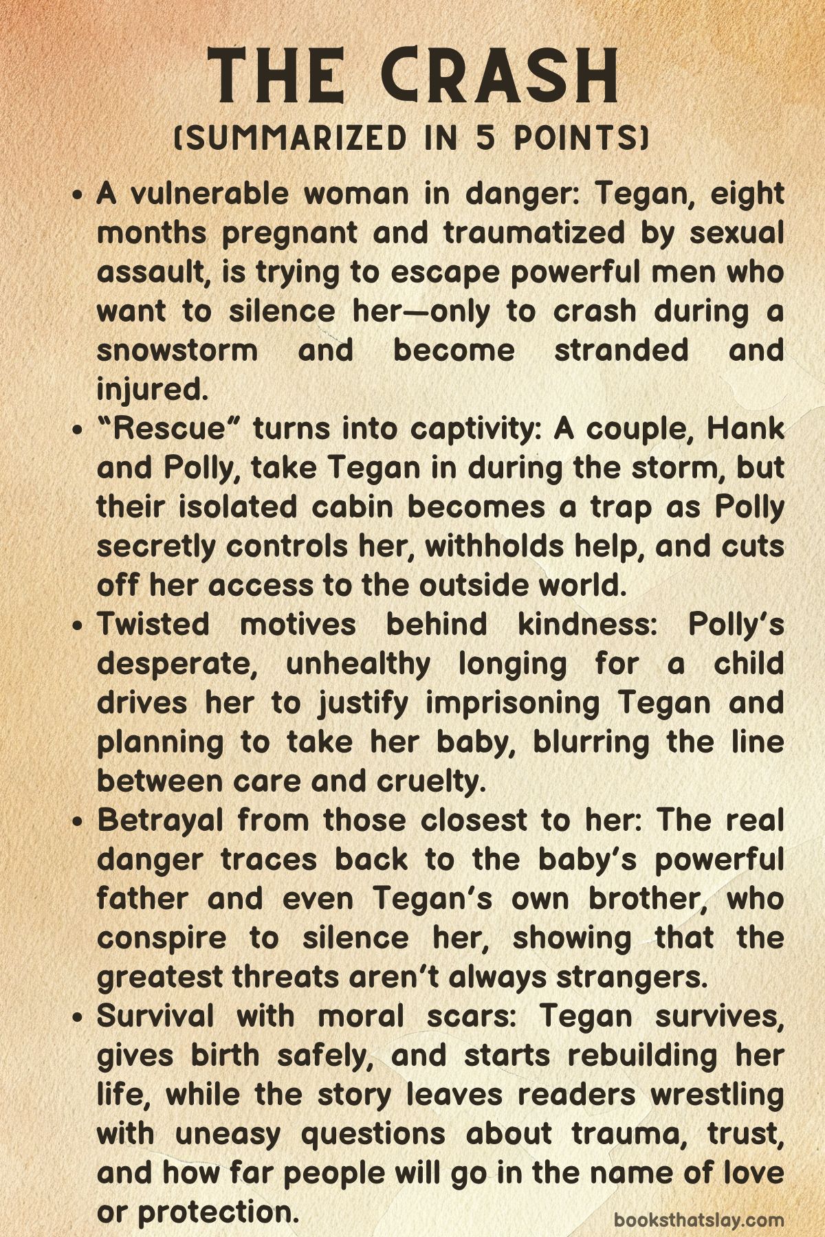 The Crash by Freida McFadden Summary, Characters and Themes