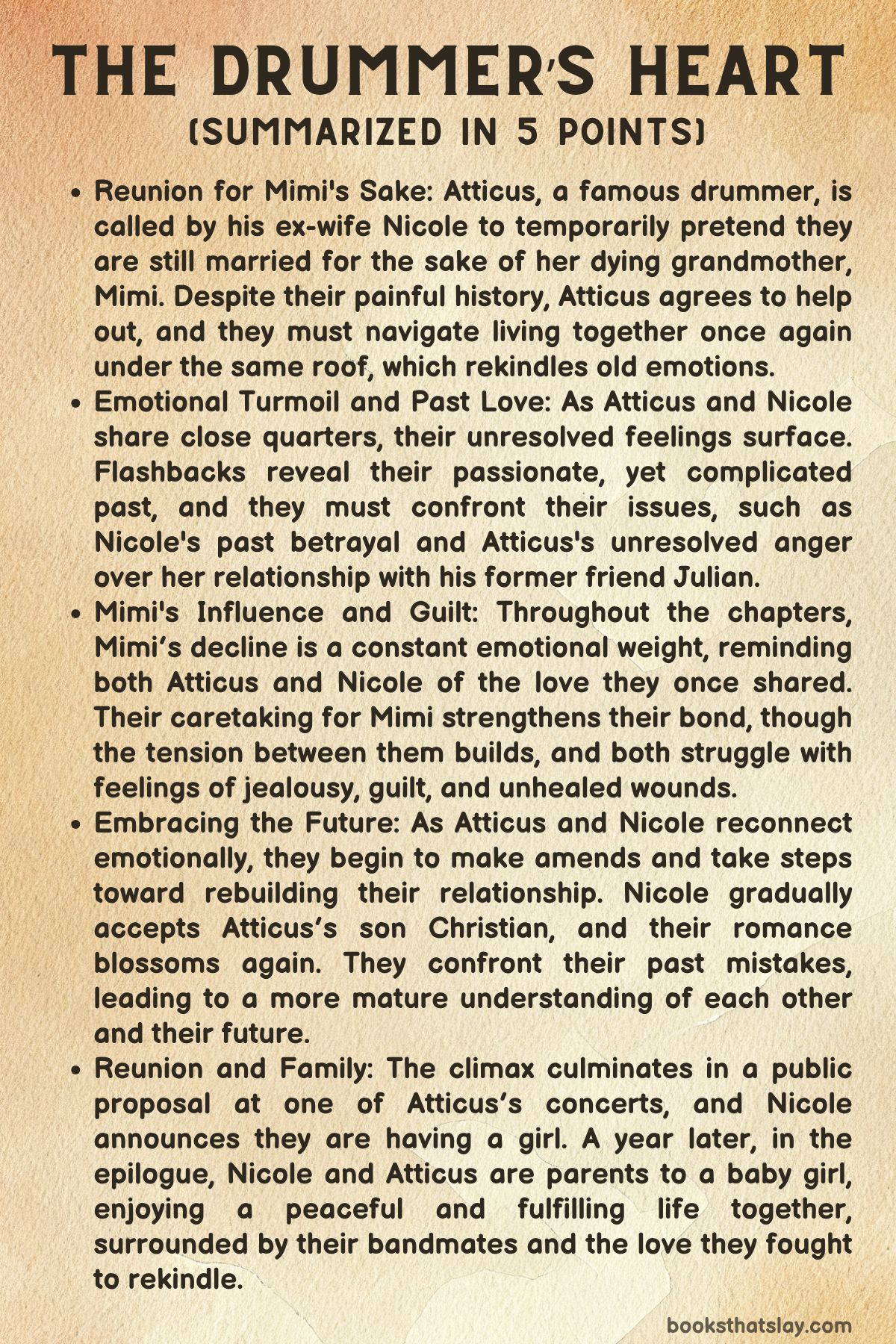 The Drummer's Heart by Penelope Ward Summary