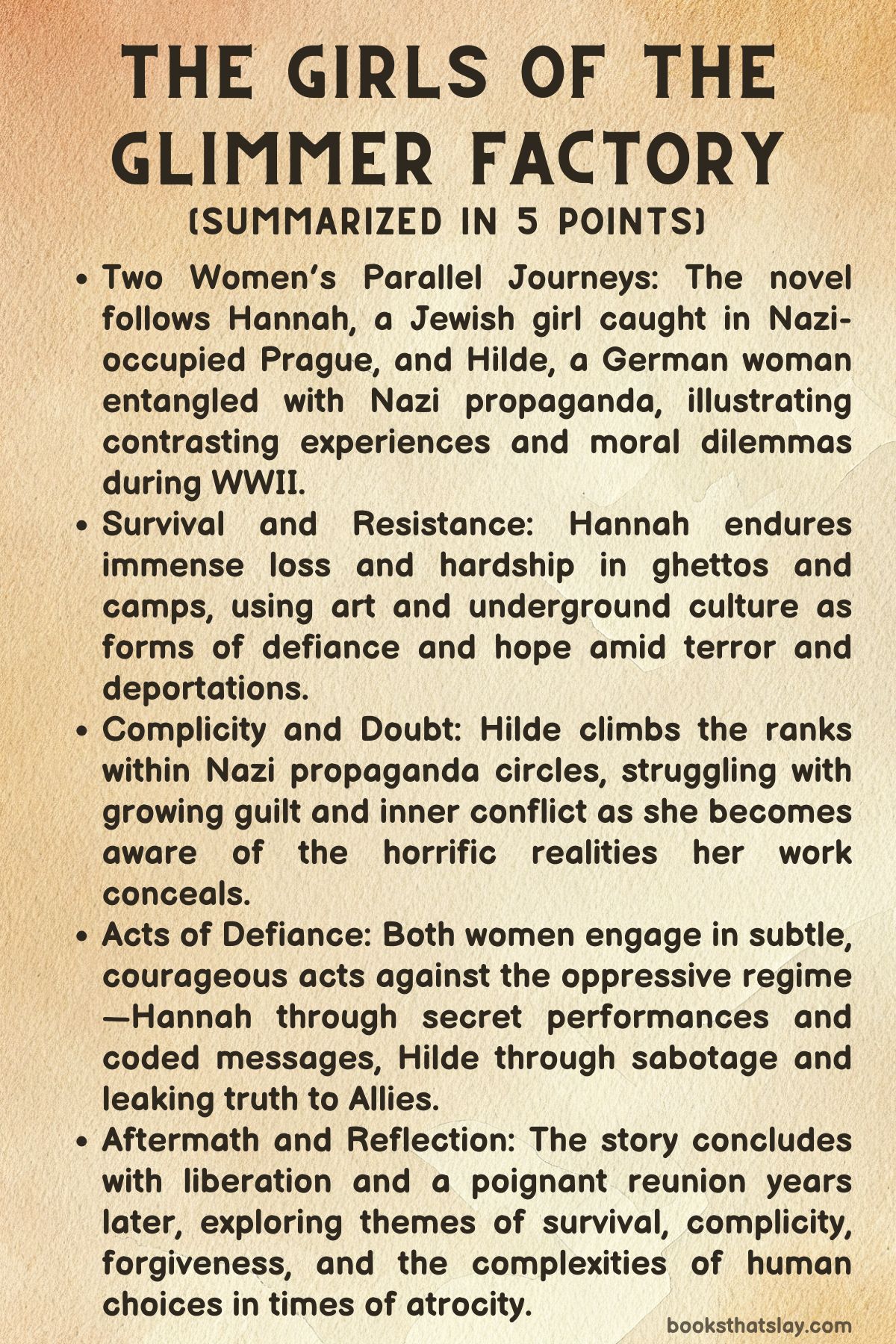 The Girls of the Glimmer Factory by Jennifer Coburn Summary
