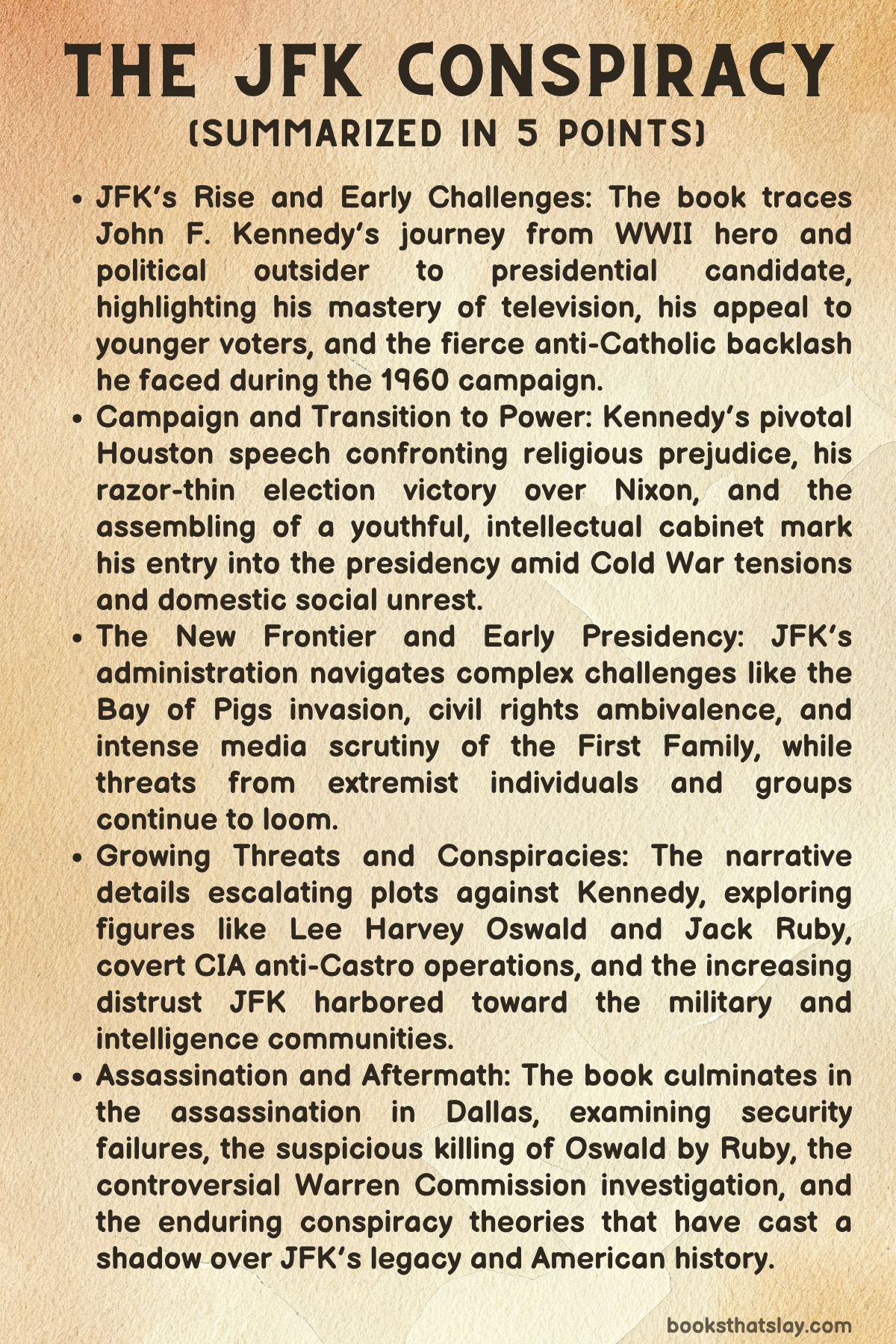 The JFK Conspiracy by Brad Meltzer and Josh Mensch Summary