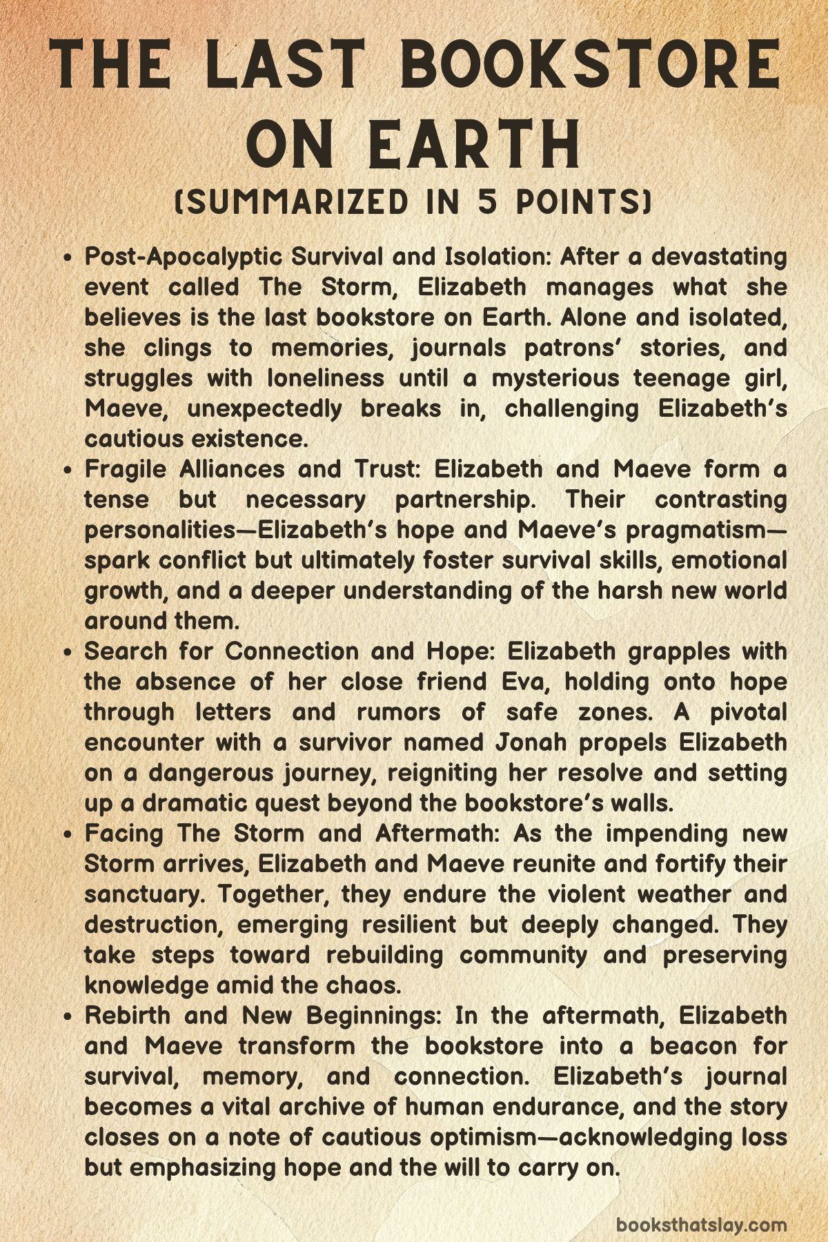 The Last Bookstore on Earth by Lily Braun-Arnold Summary