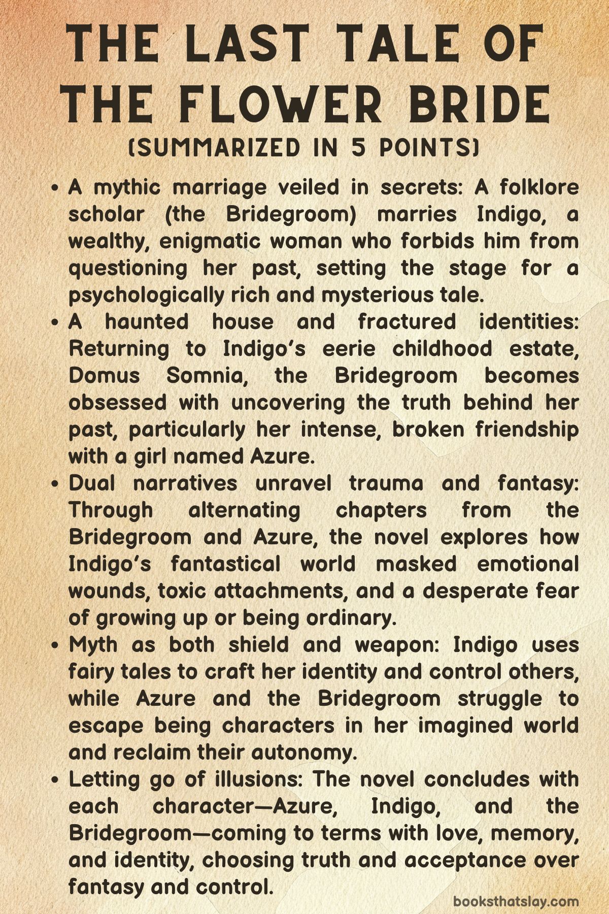 The Last Tale of the Flower Bride Summary